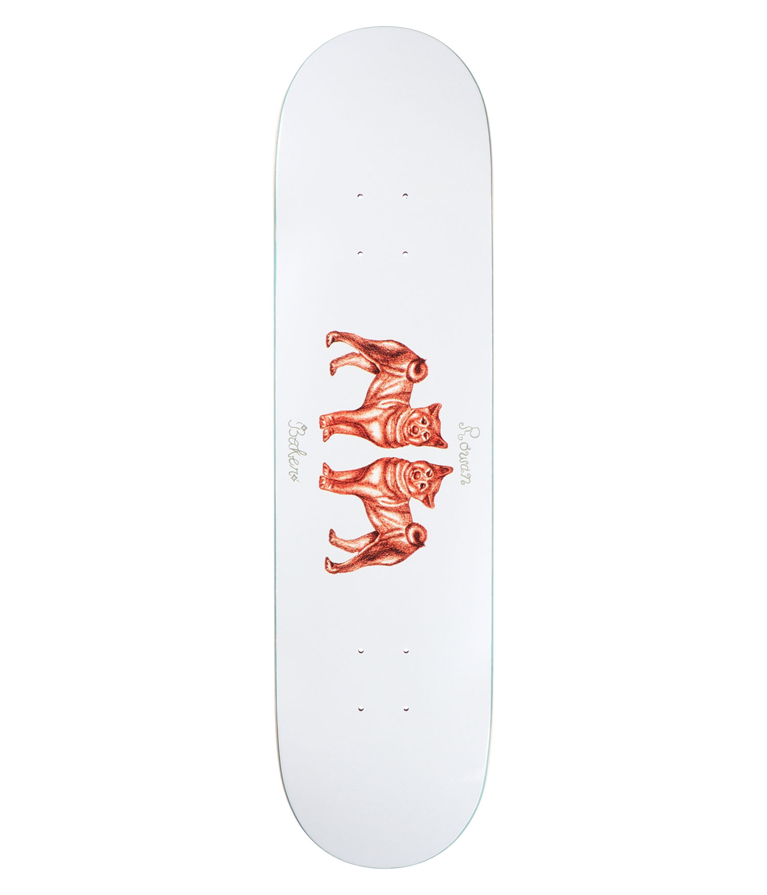 Baker Rowan Eraser Head 8" Skateboard Deck white