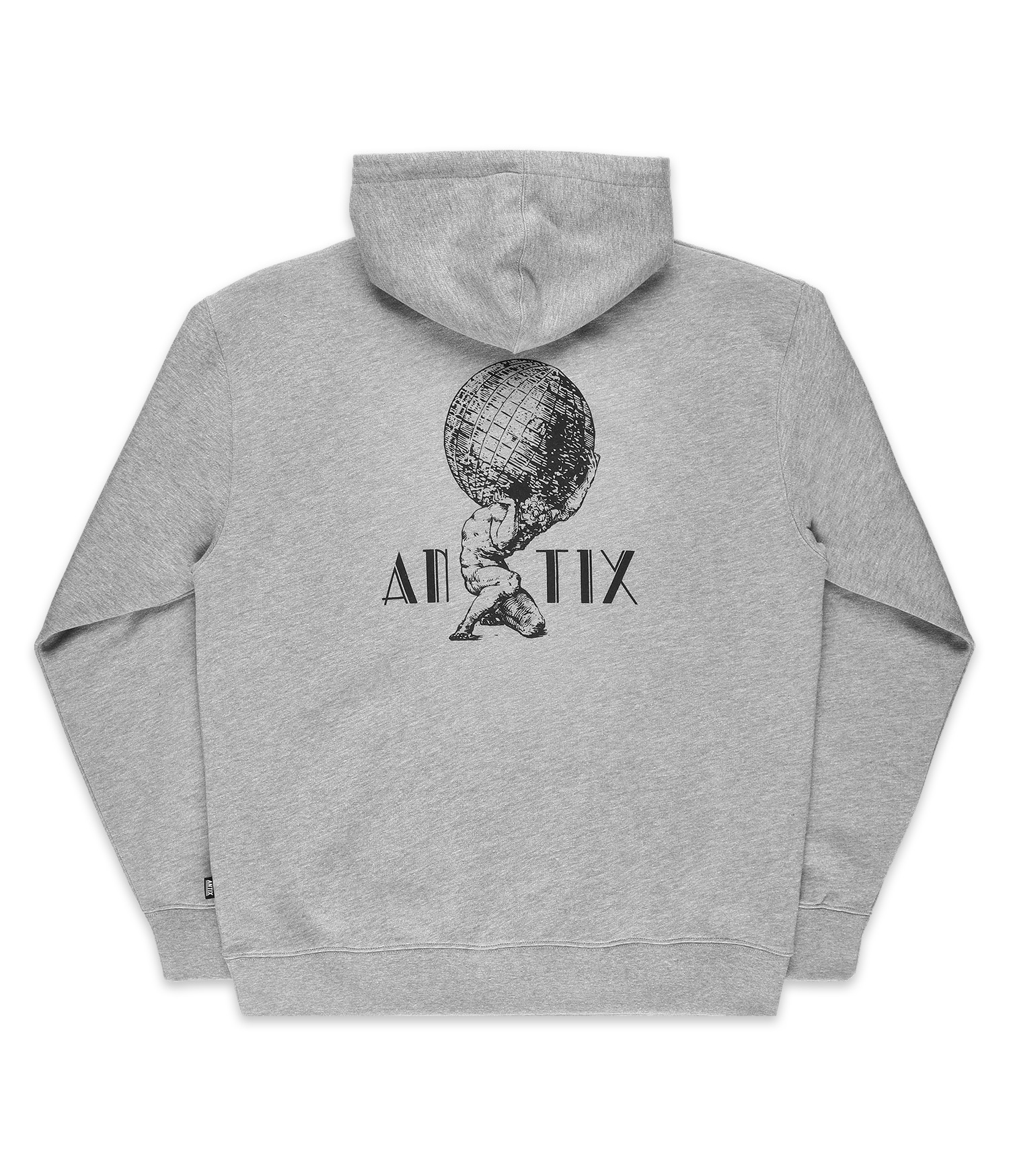 Antix Globos Hoodie heather grey Herren XXXL