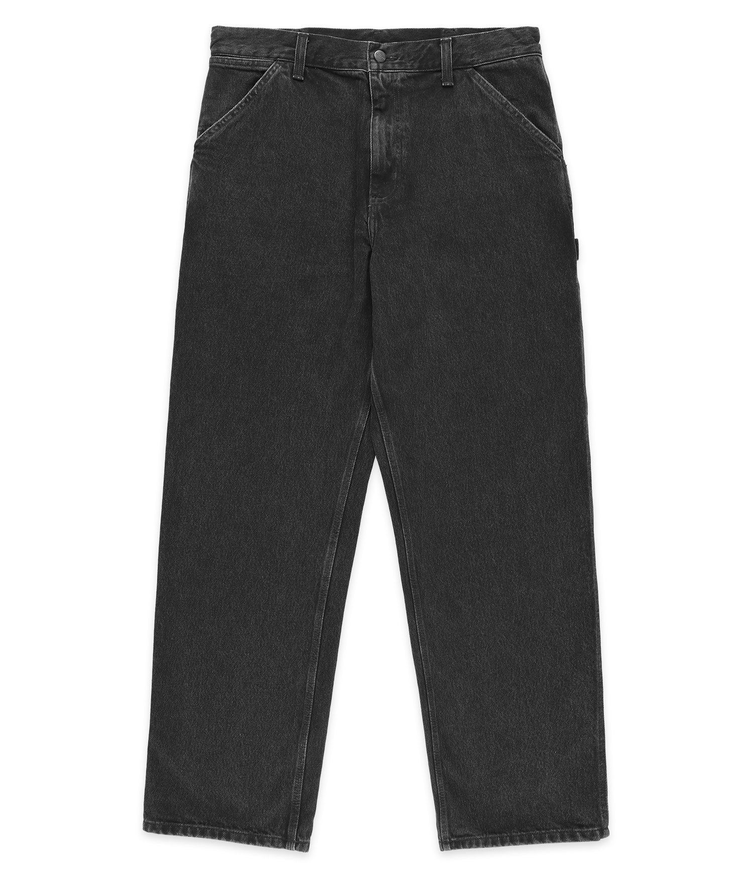 Carhartt WIP Single Knee Pant Smith Jeans black stone washed Herren W33 L32