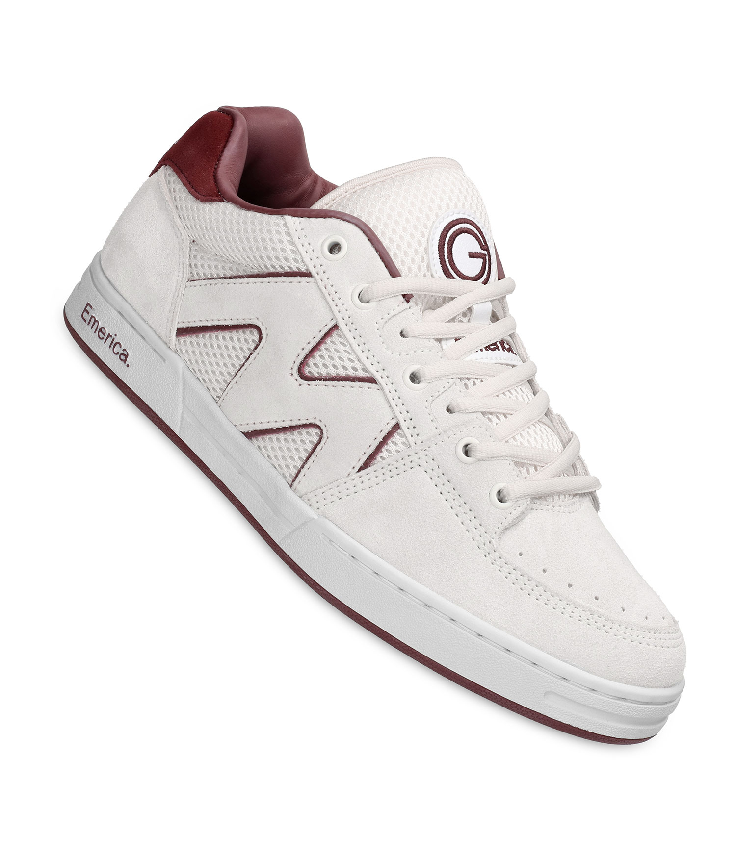 Emerica OG-1 Schuh white burgundy Herren US 12