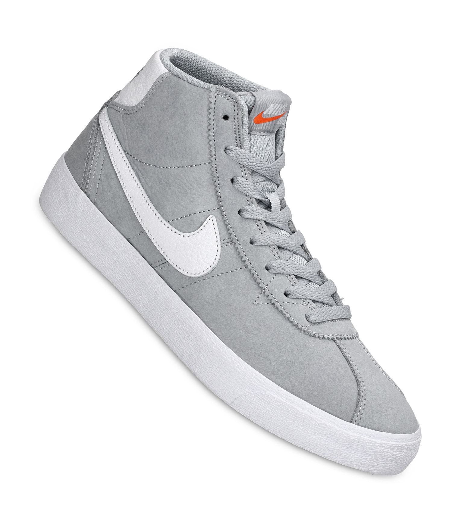 Nike SB Bruin High Iso Schuh wolf grey white US 9.5