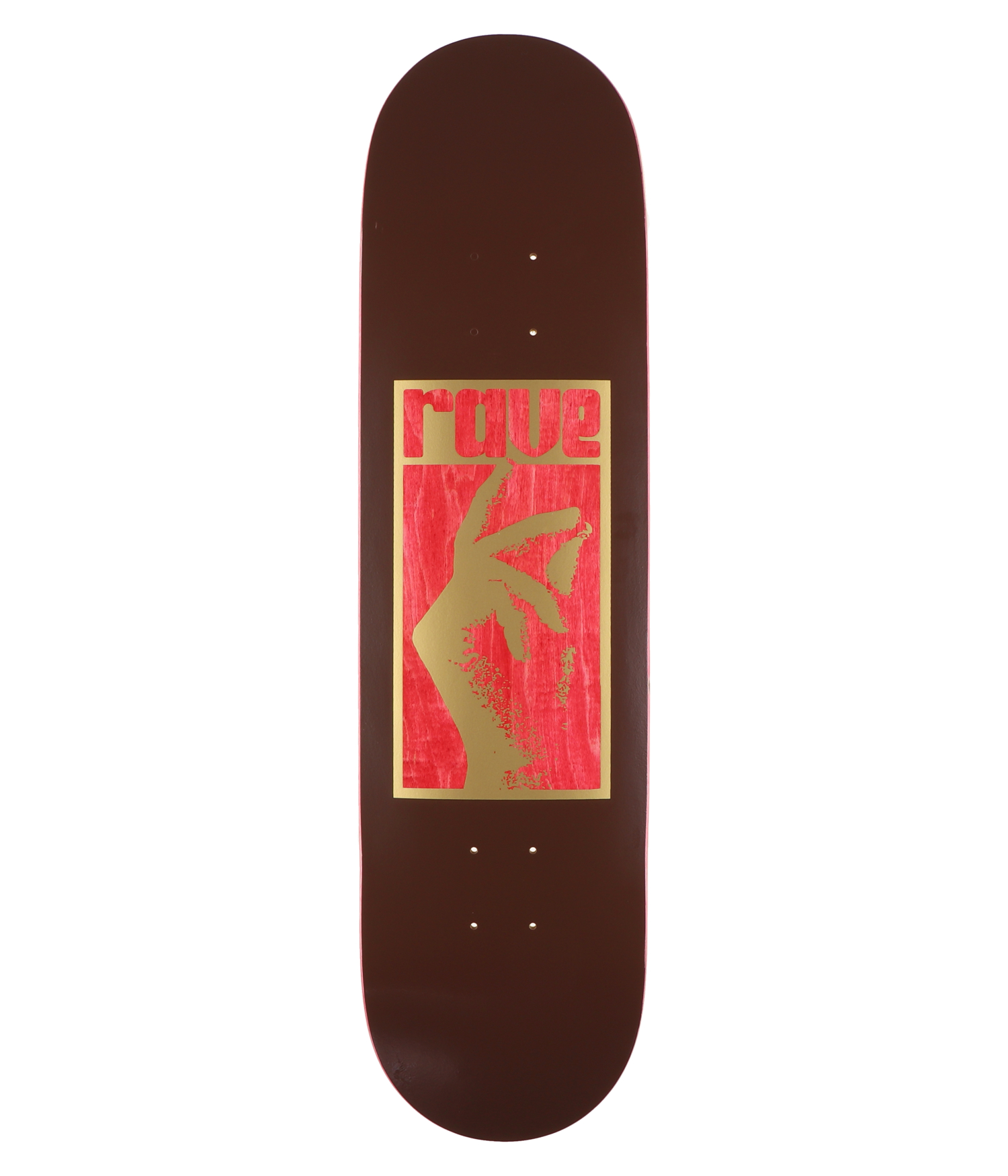 rave Snap 8.125" Skateboard Deck brown