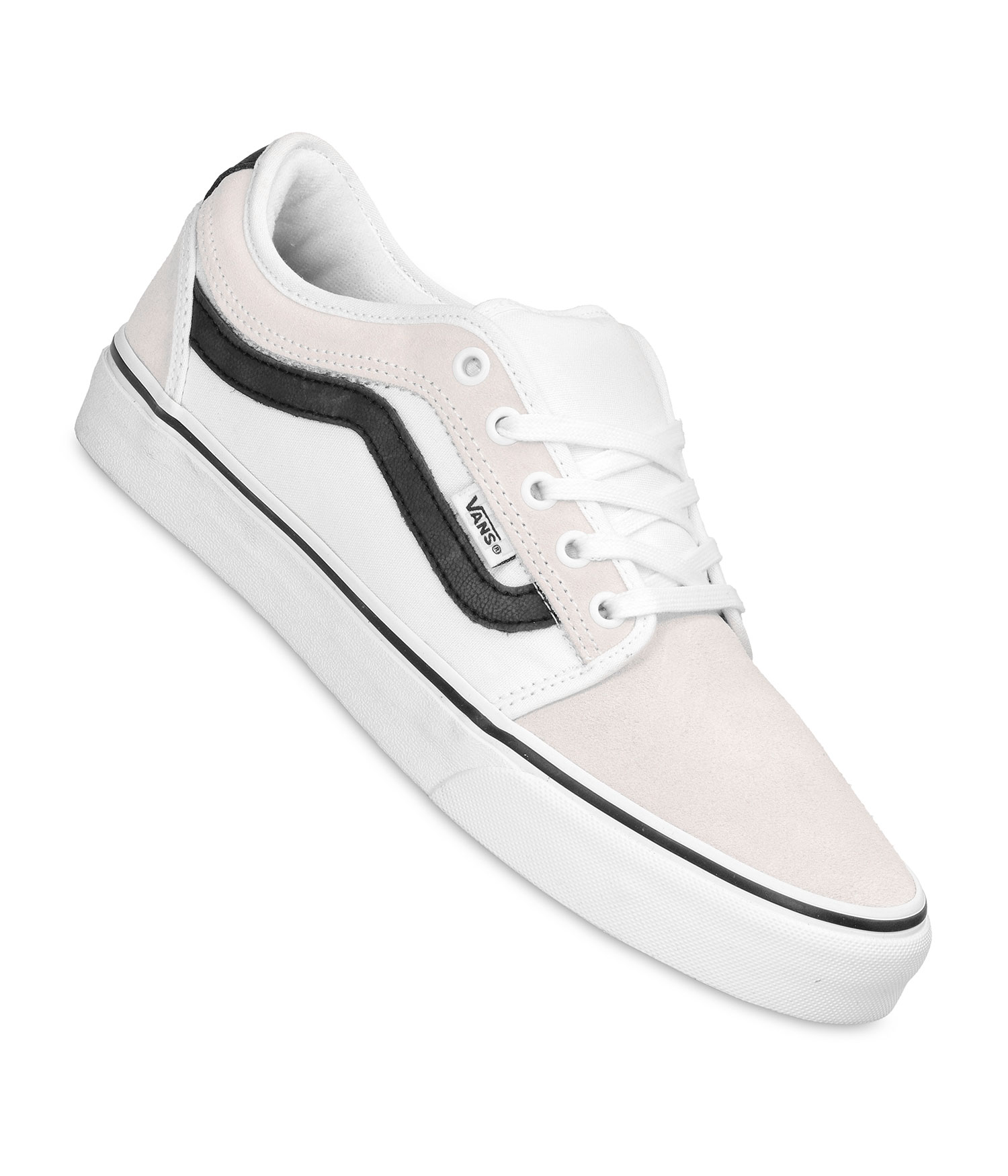 Vans Chukka Low Sidestripe Schuh white black gum Herren US 6.5