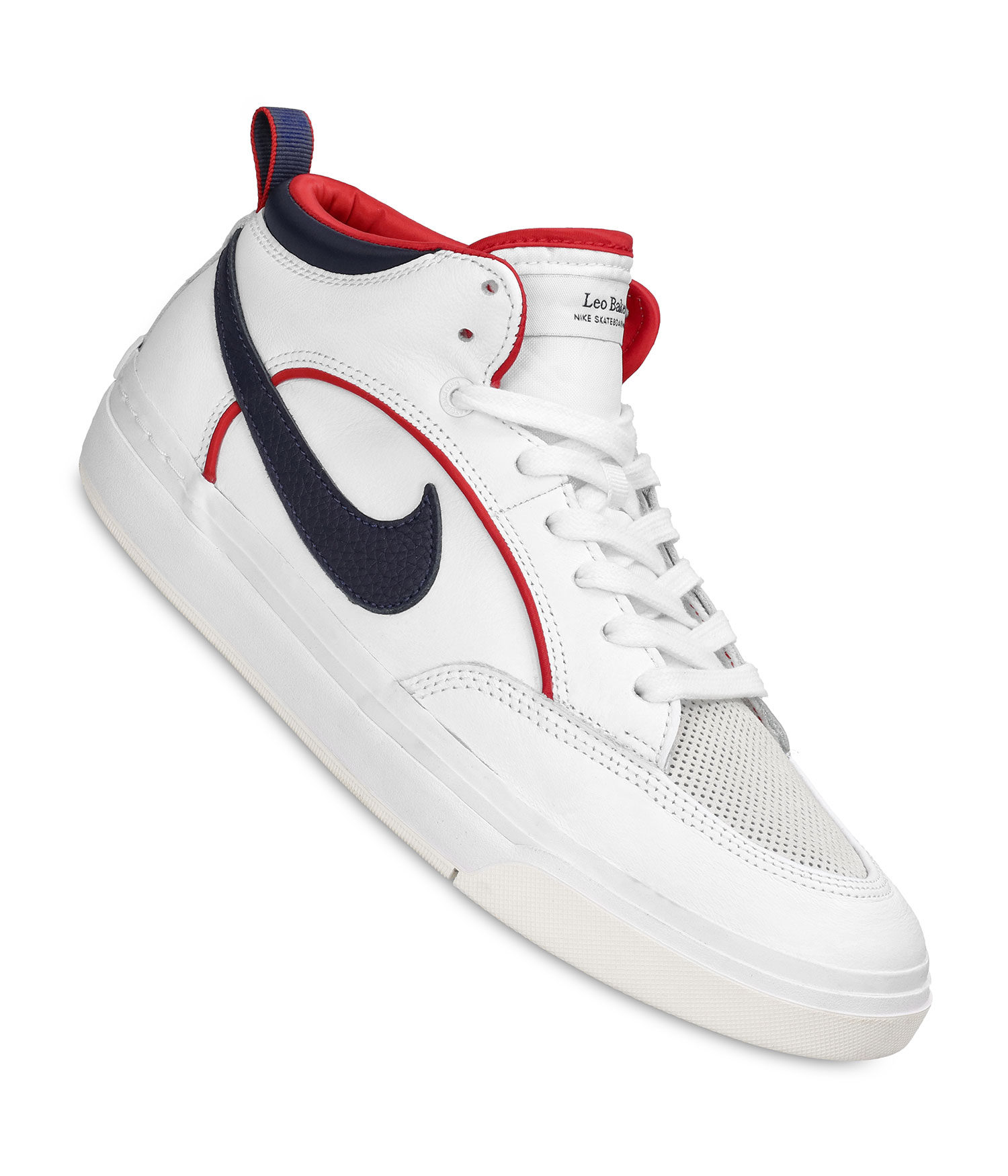 Nike SB React Leo Schuh white midnight navy US 8.5