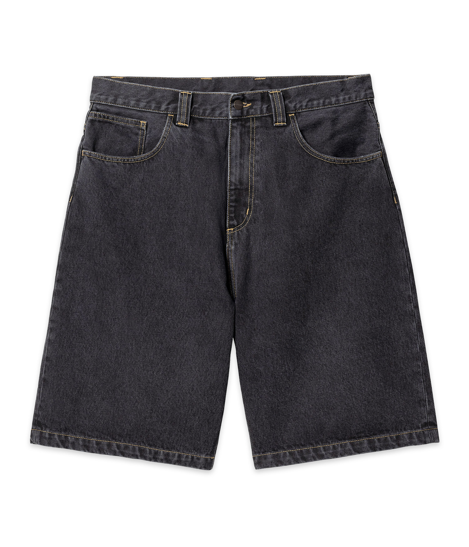 Carhartt WIP Brandon Smith Denim Shorts black stone washed Herren XXL