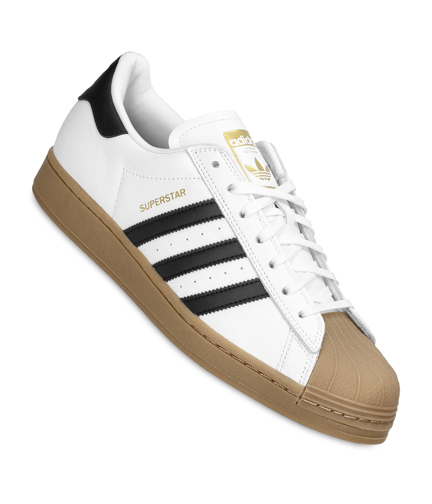 adidas Skateboarding Superstar ADV Schuh white core black gum 4 Herren US 8