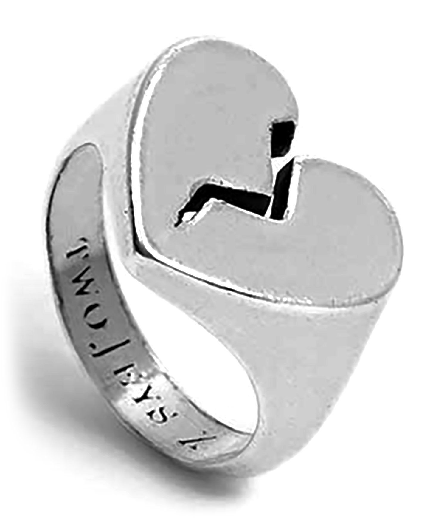 Twojeys Broken Heart Ring silver
