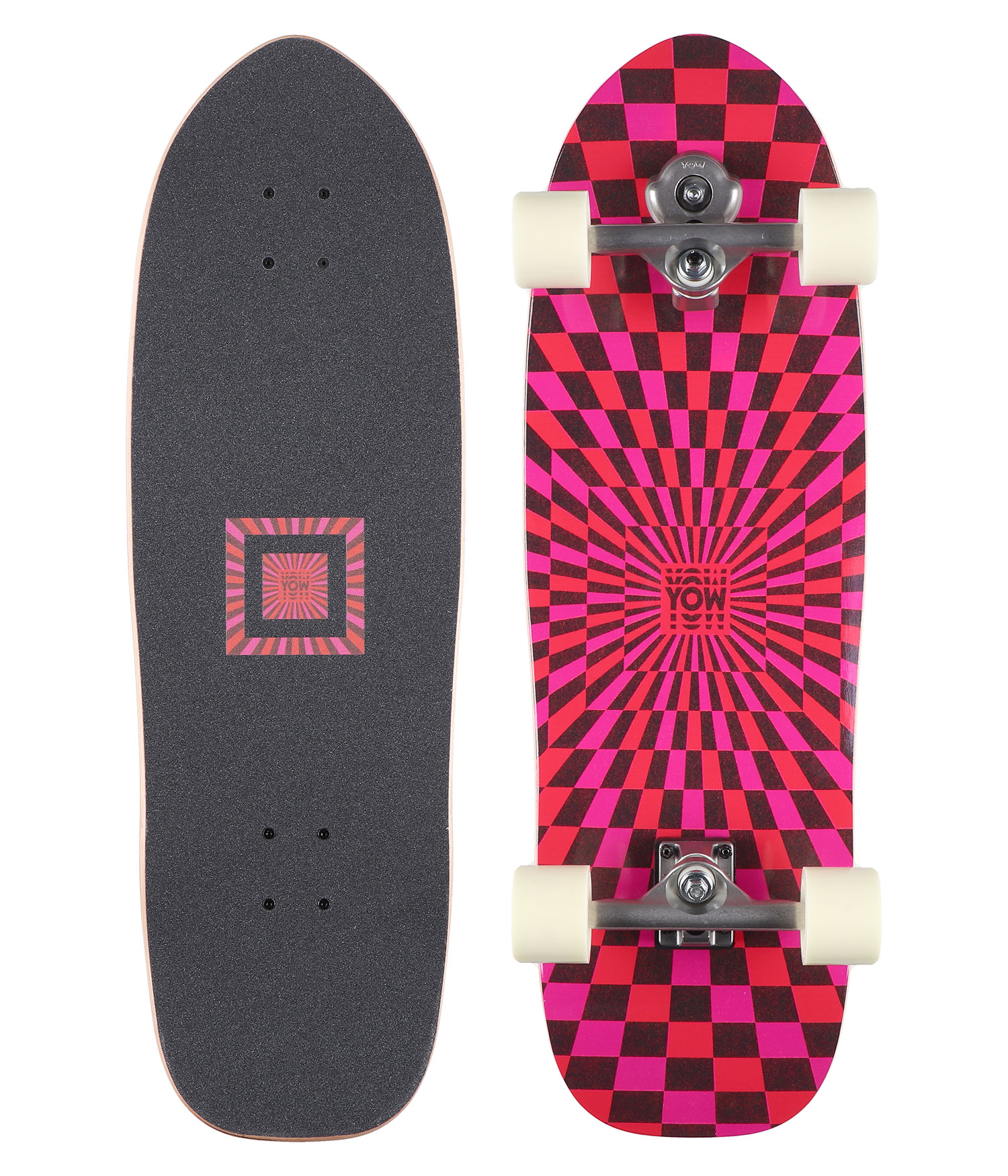 YOW x Julia Schimautz Snappers 32.5" (82,5cm) Surfskate Cruiser red
