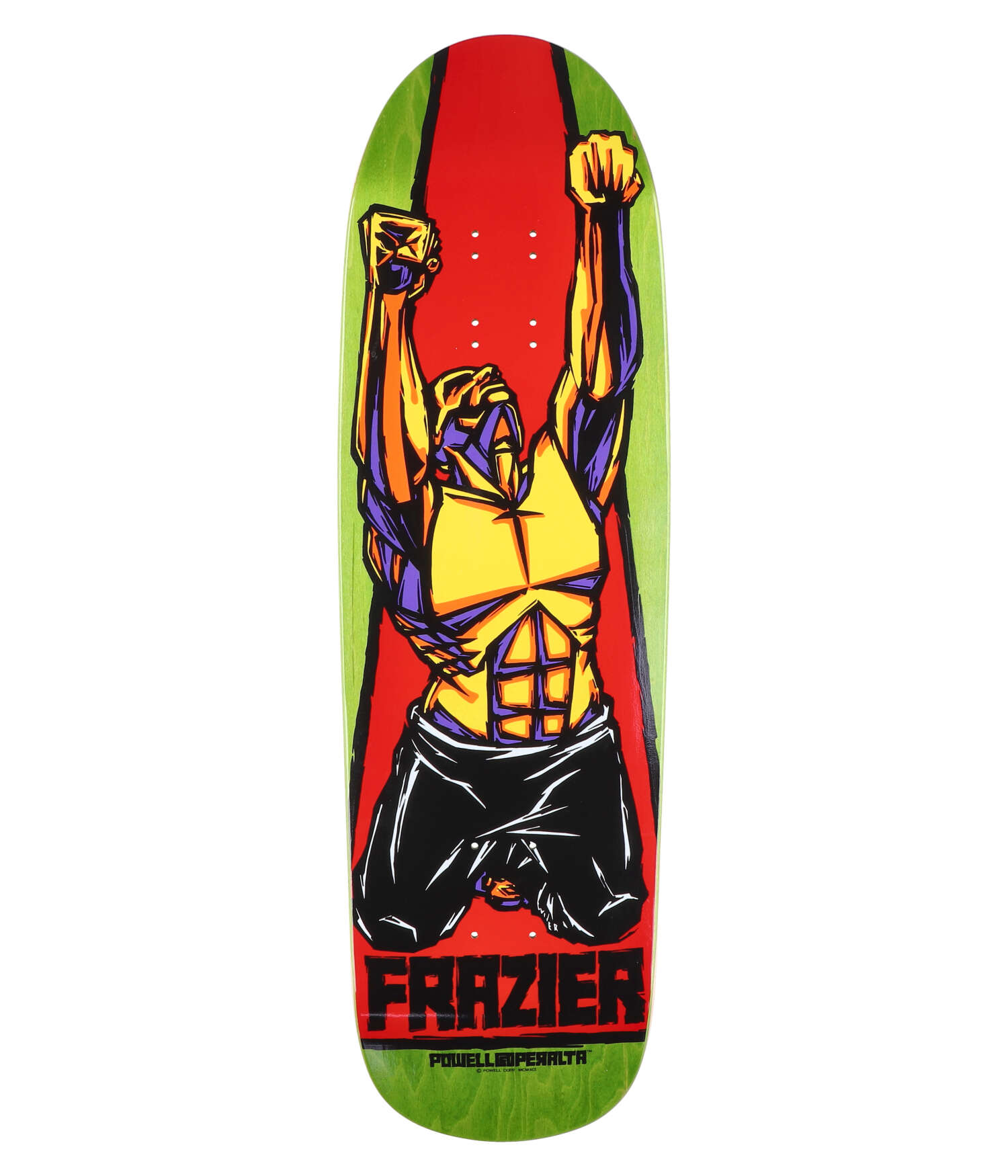 Powell-Peralta OG Mike Frazier Yellow Man 9.5" Skateboard Deck green stain