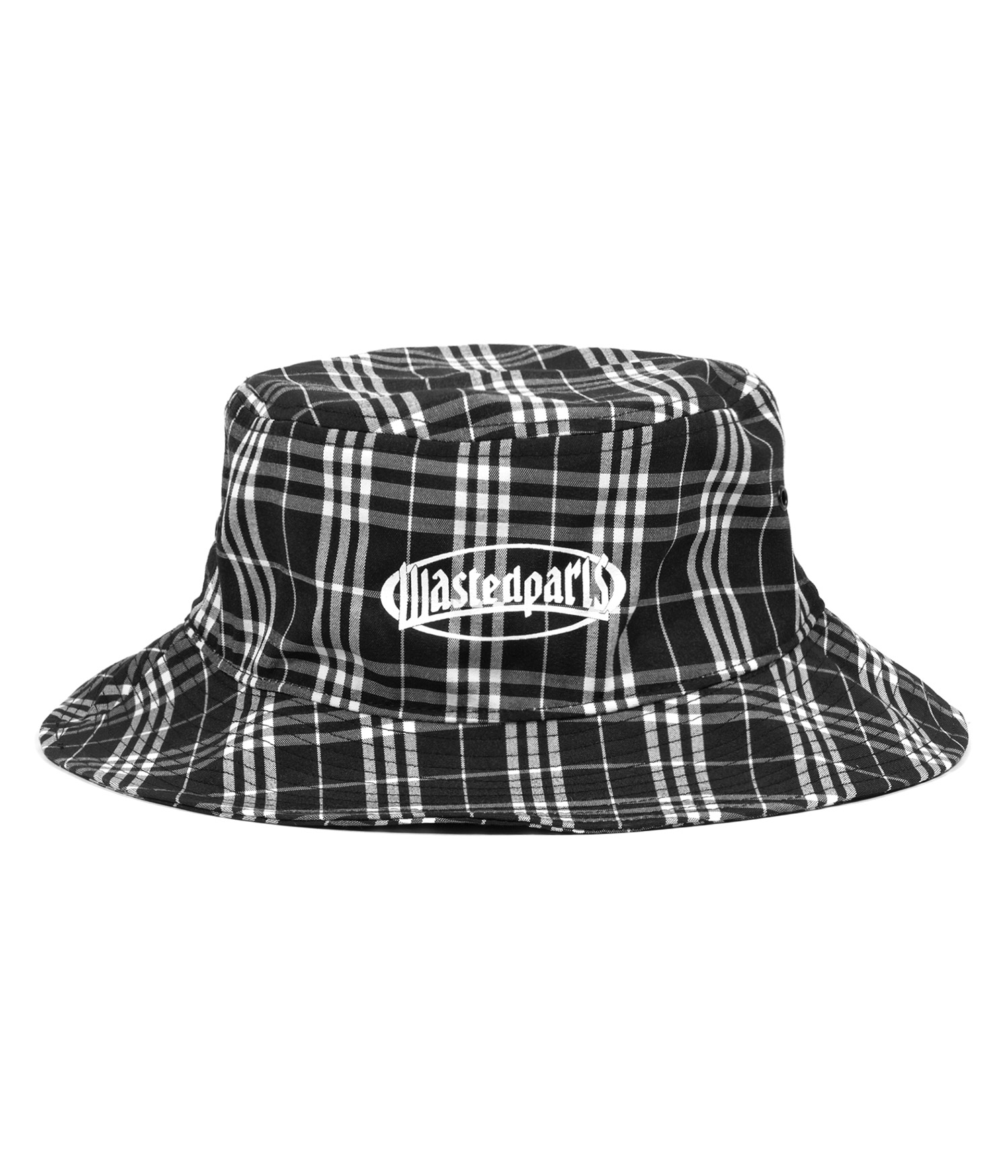 Wasted Paris Yard Tartan Safari Hut black white