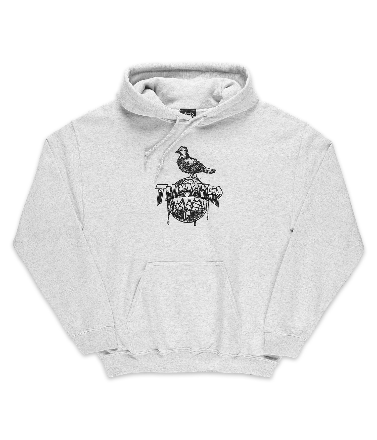 Thrasher x Anti Hero Cover The Earth Hoodie ash grey Herren XXL