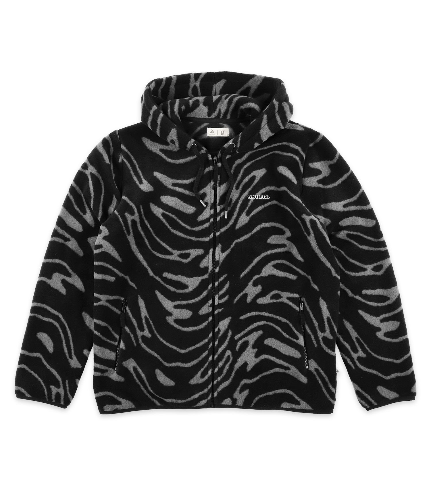Anuell Majesty Fleece Zip-Hoodie black grey Herren M