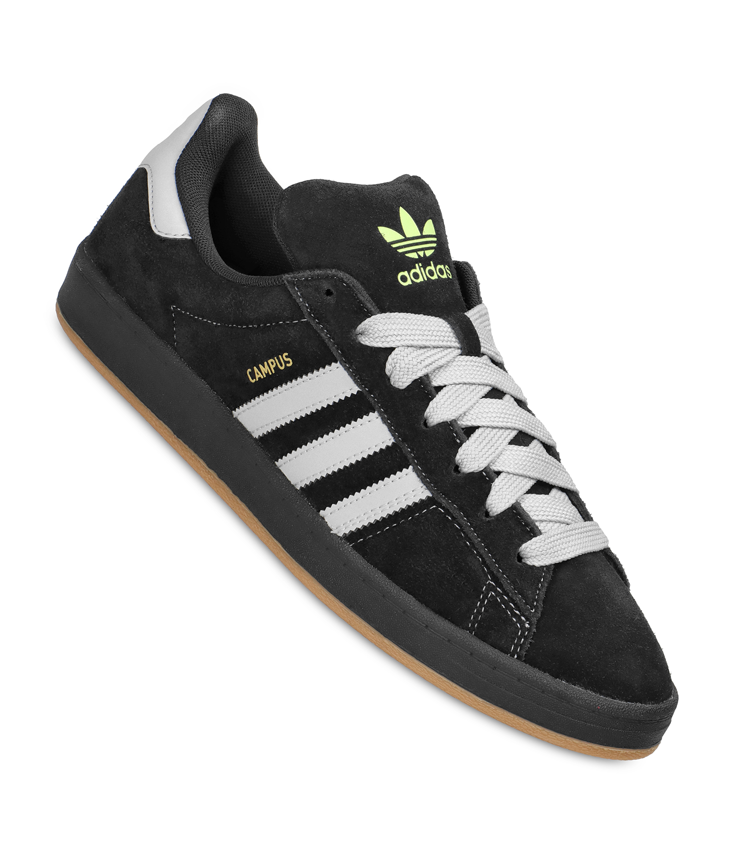 adidas Skateboarding Campus ADV Schuh core black grey gold Herren US 9.5