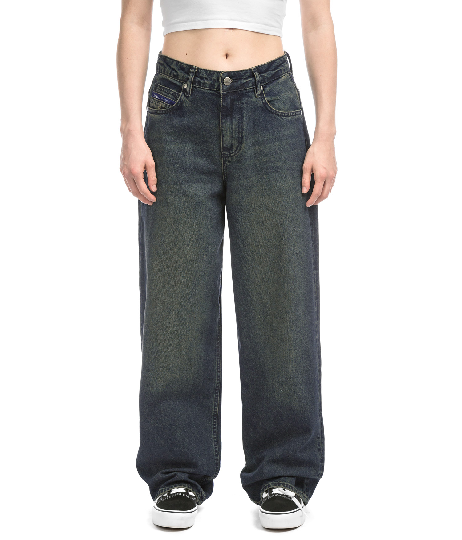 REELL Chloé Baggy Jeans crazy dirty Damen W29