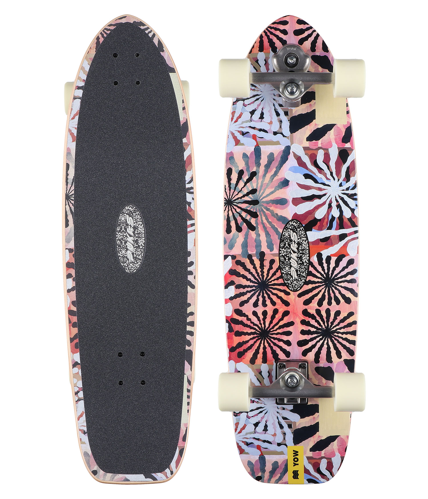 YOW Anemone 34.5" (87,6cm) Surfskate Cruiser pink red