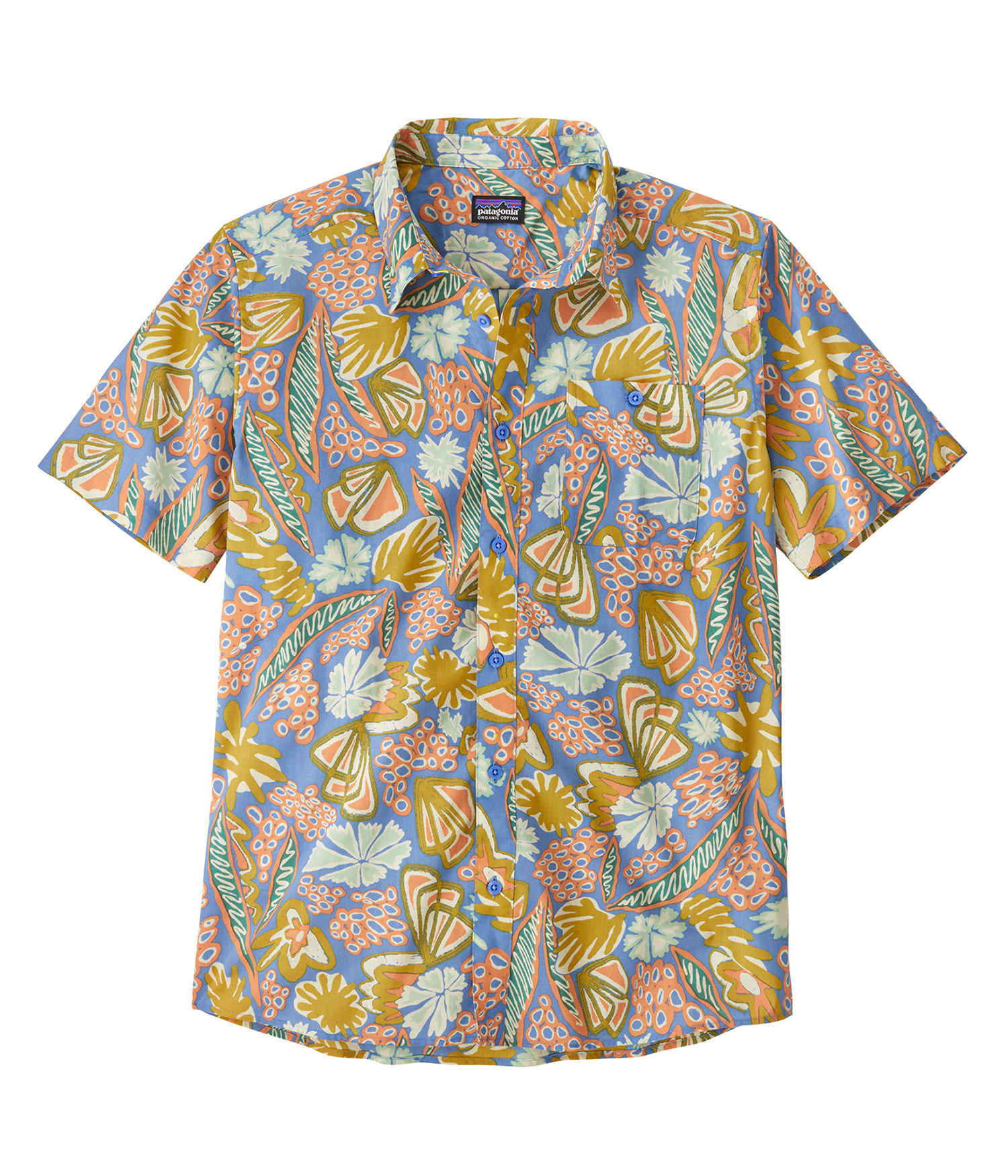 Patagonia Go To Hemd flourish abundant blue Herren S