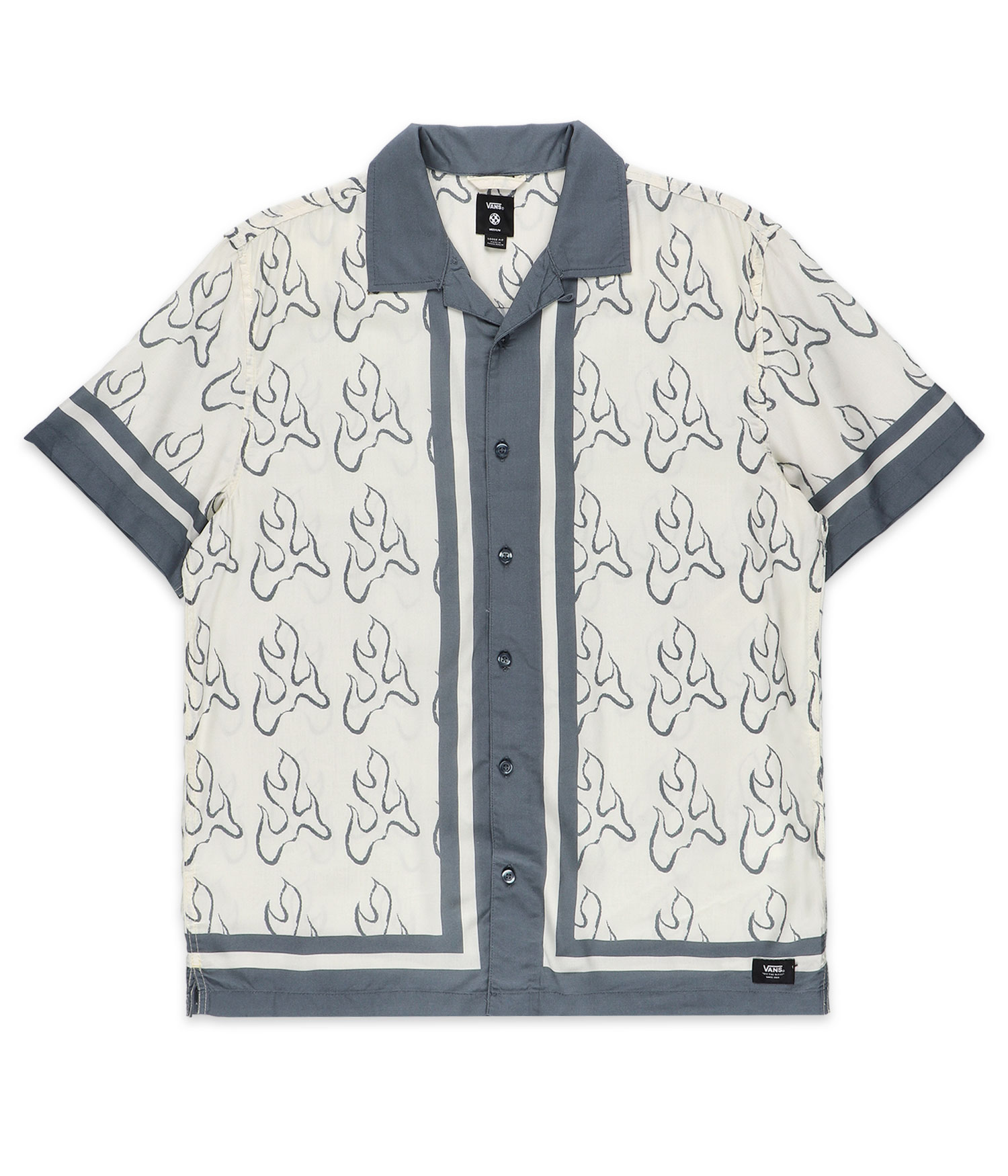 Vans Blaze Border Hemd lemon icing stormy weather Herren XL