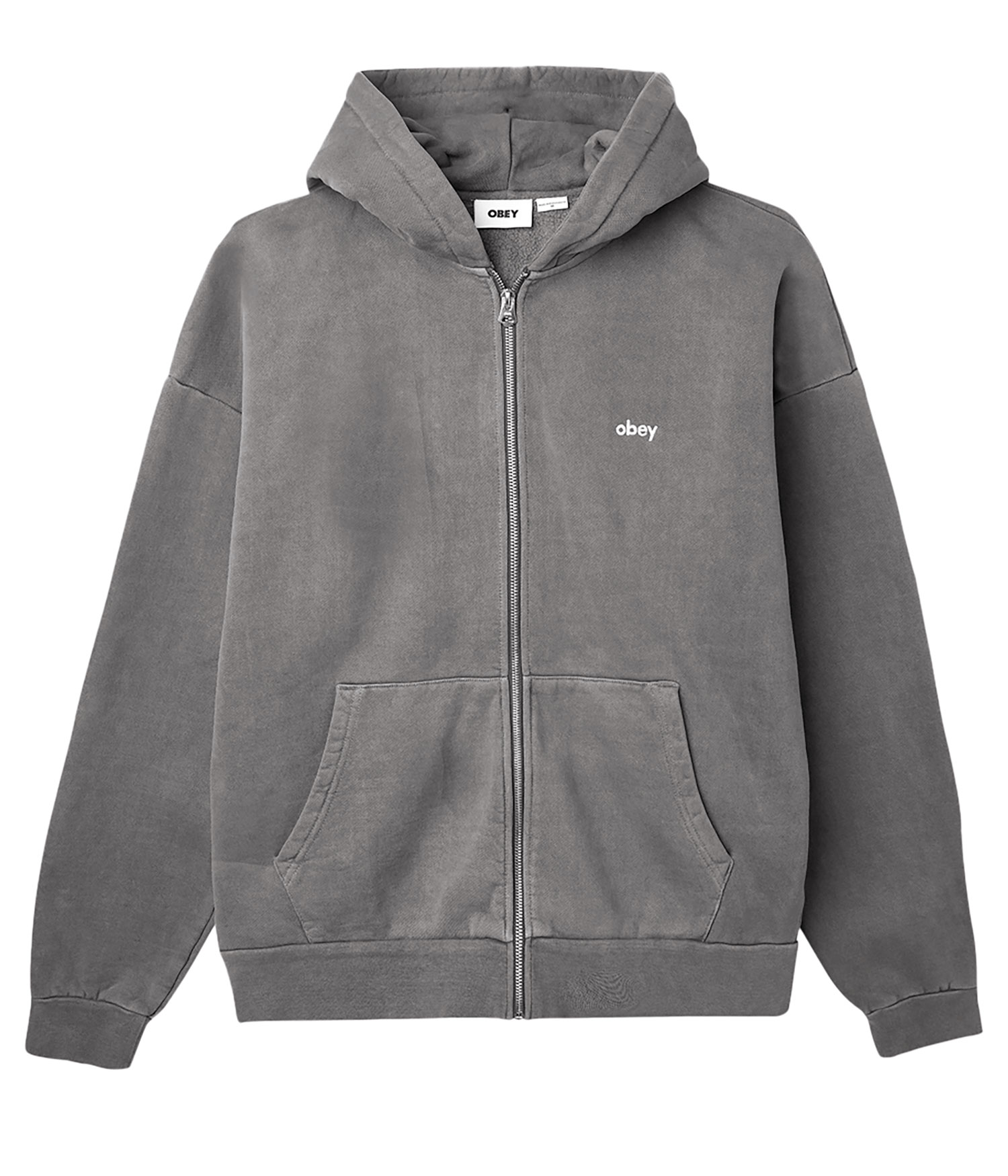 Obey Lowercase Pigment Zip-Hoodie pigment digital black Herren XL