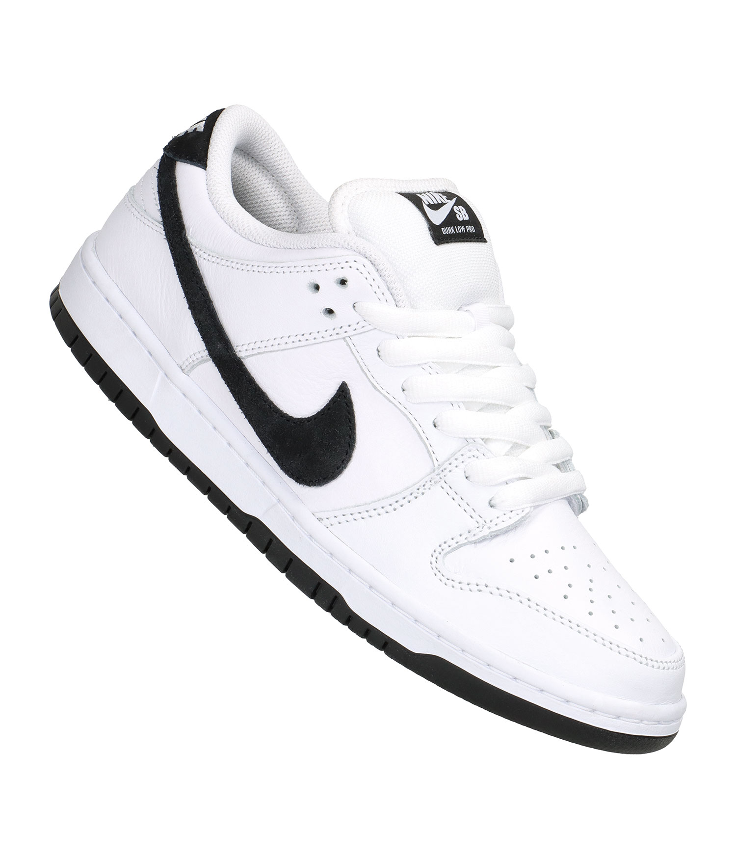 Nike SB Dunk Low Pro Schuh white white black US 8
