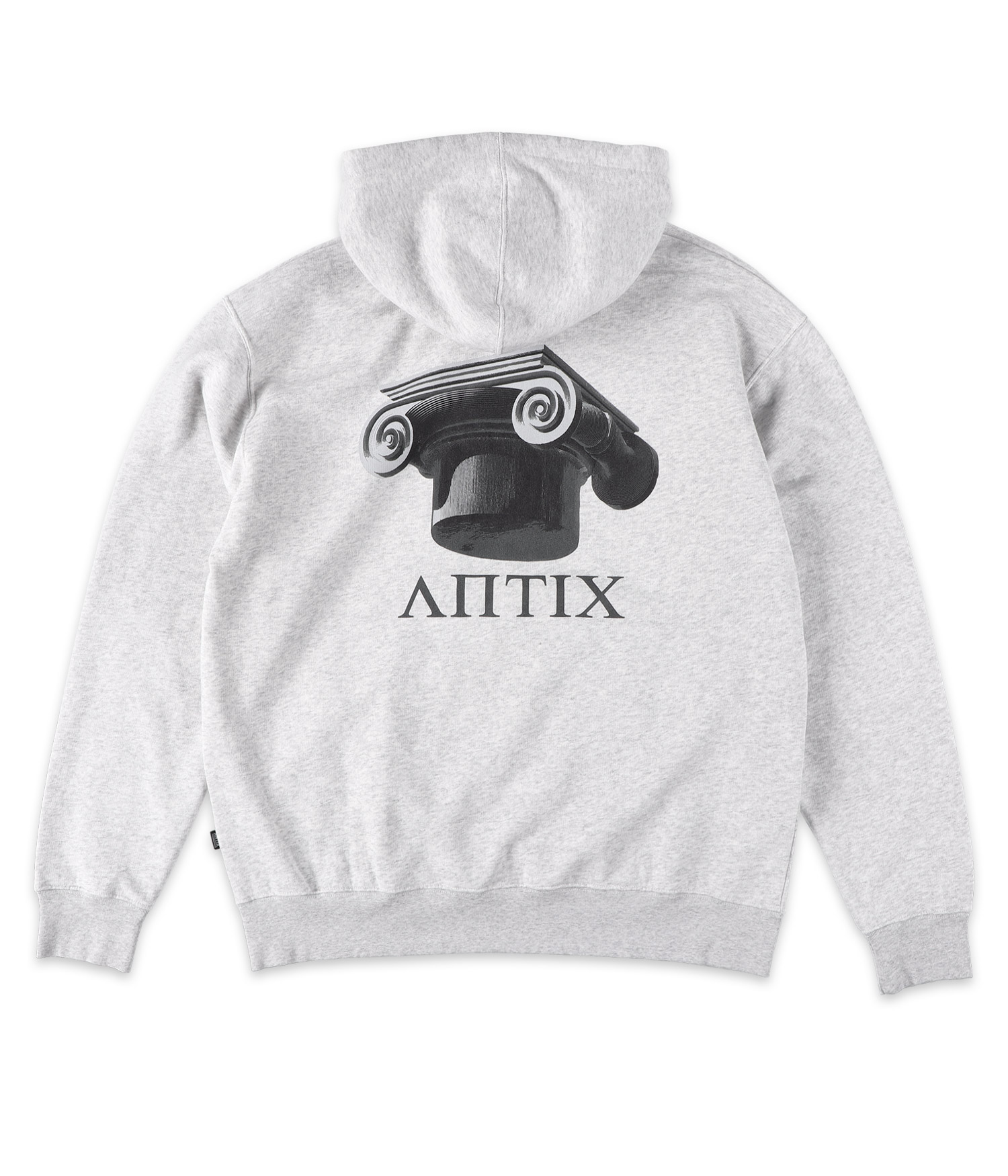 Antix Pilar Organic Hoodie heather white Herren L