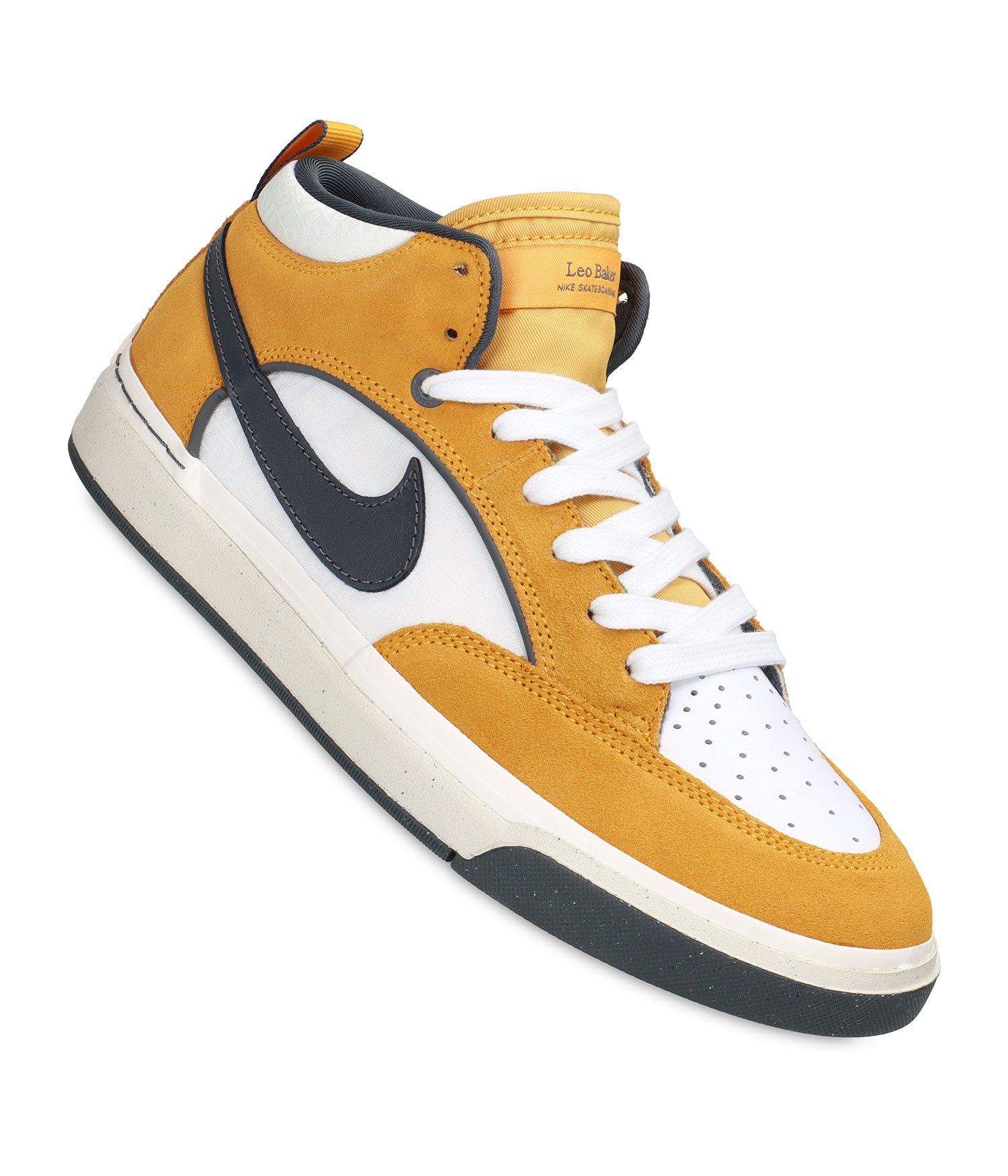 Nike SB React Leo Schuh gold dark grey white US 5.5