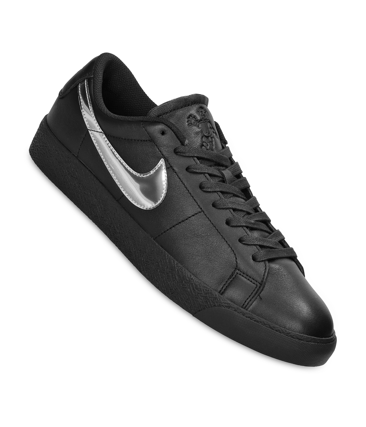 Nike SB x Dancer Blazer Low Schuh black metallic silver US 8