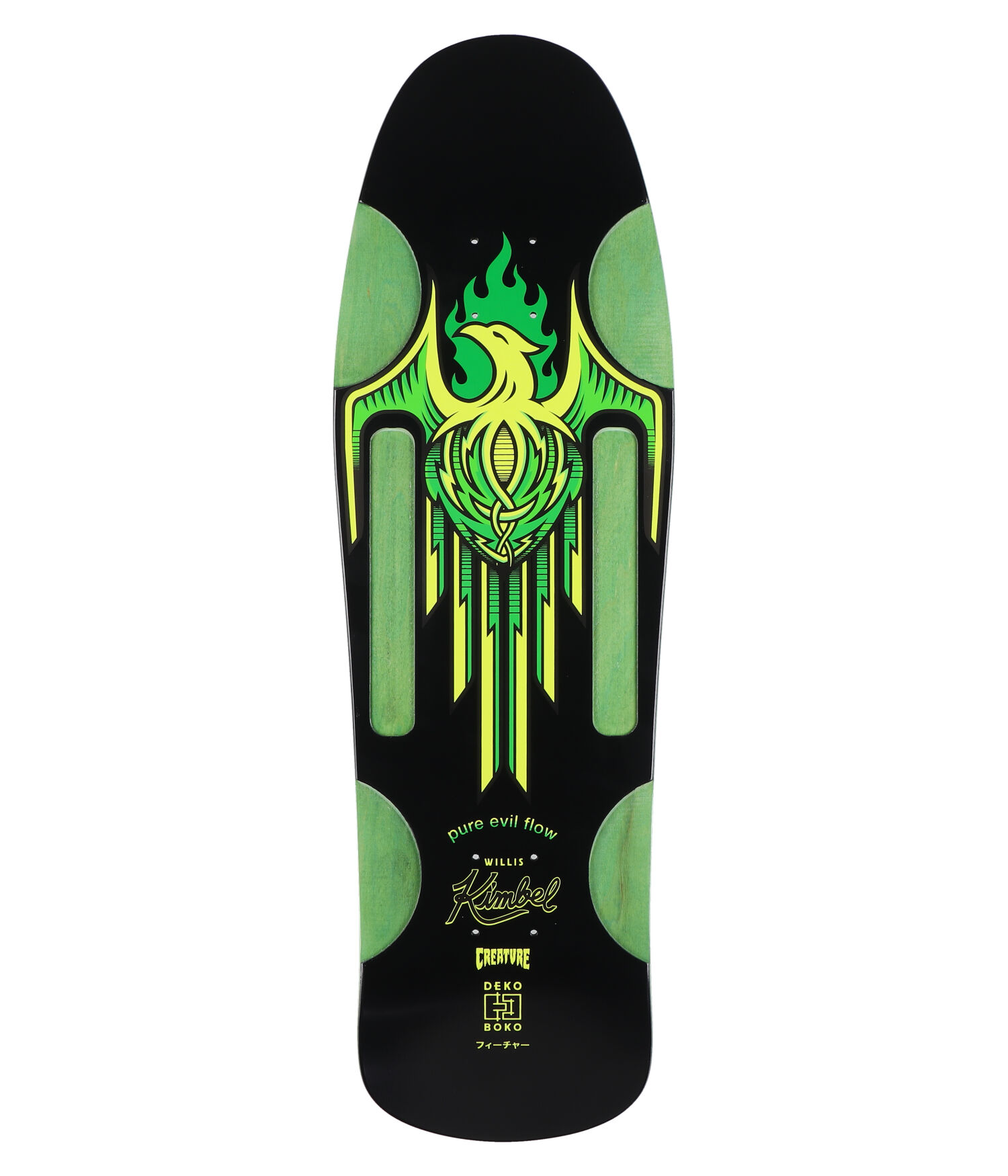 Creature Kimbel Origins Part Deux Pro 9.57" Skateboard Deck black green
