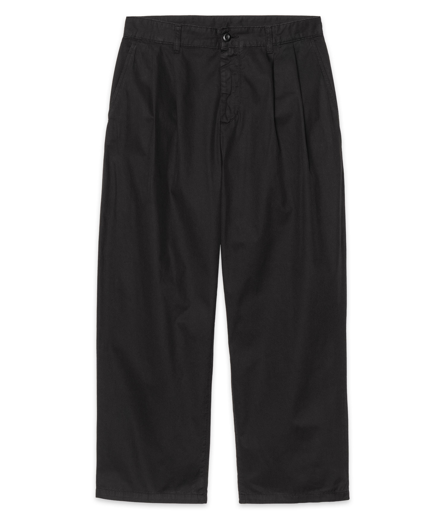 Carhartt WIP Evan Pant Cotton Cicero Hose black garment dyed Herren W34