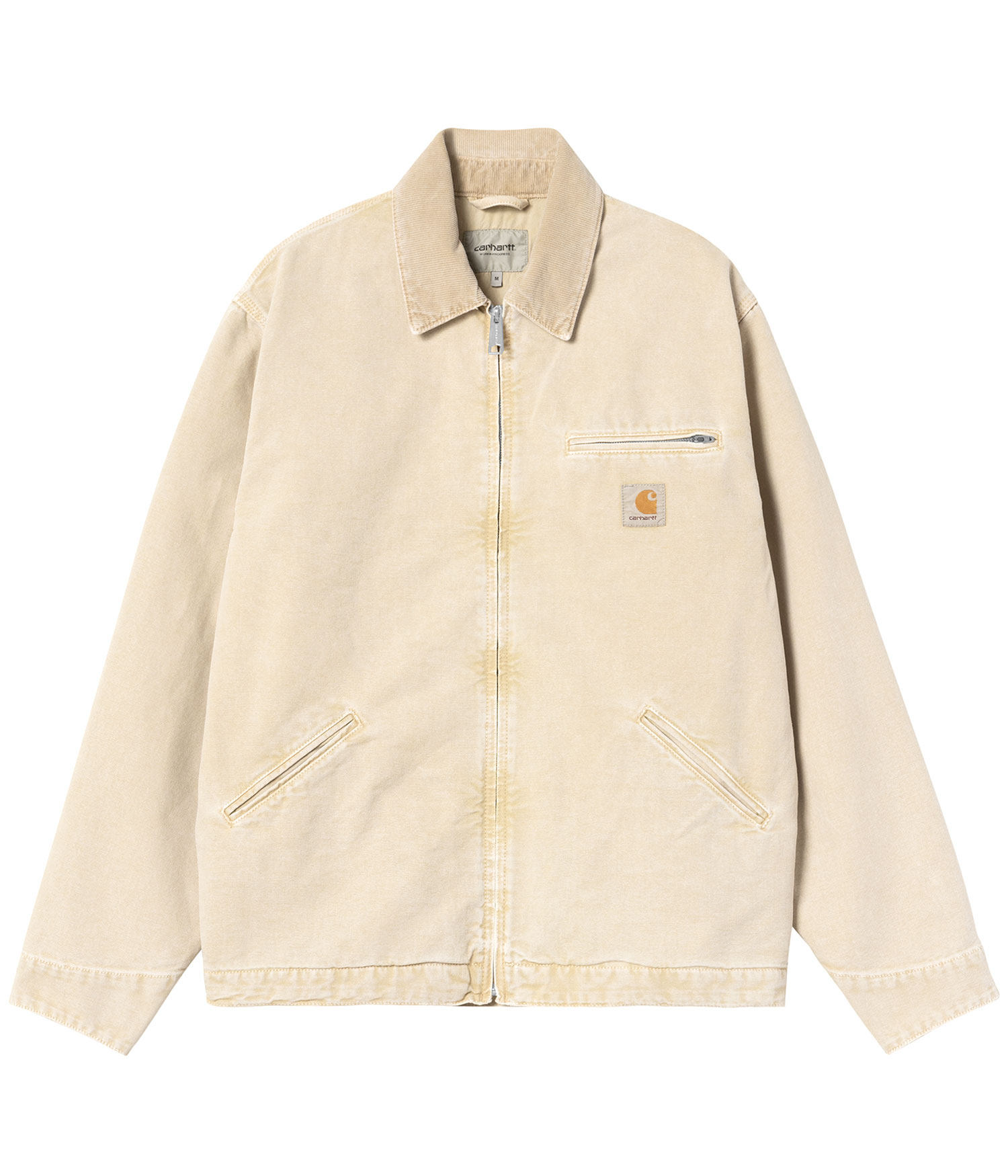 Carhartt WIP OG Detroit Organic Cotton Dearborn Jacke dusty h brown chalk wash Herren L