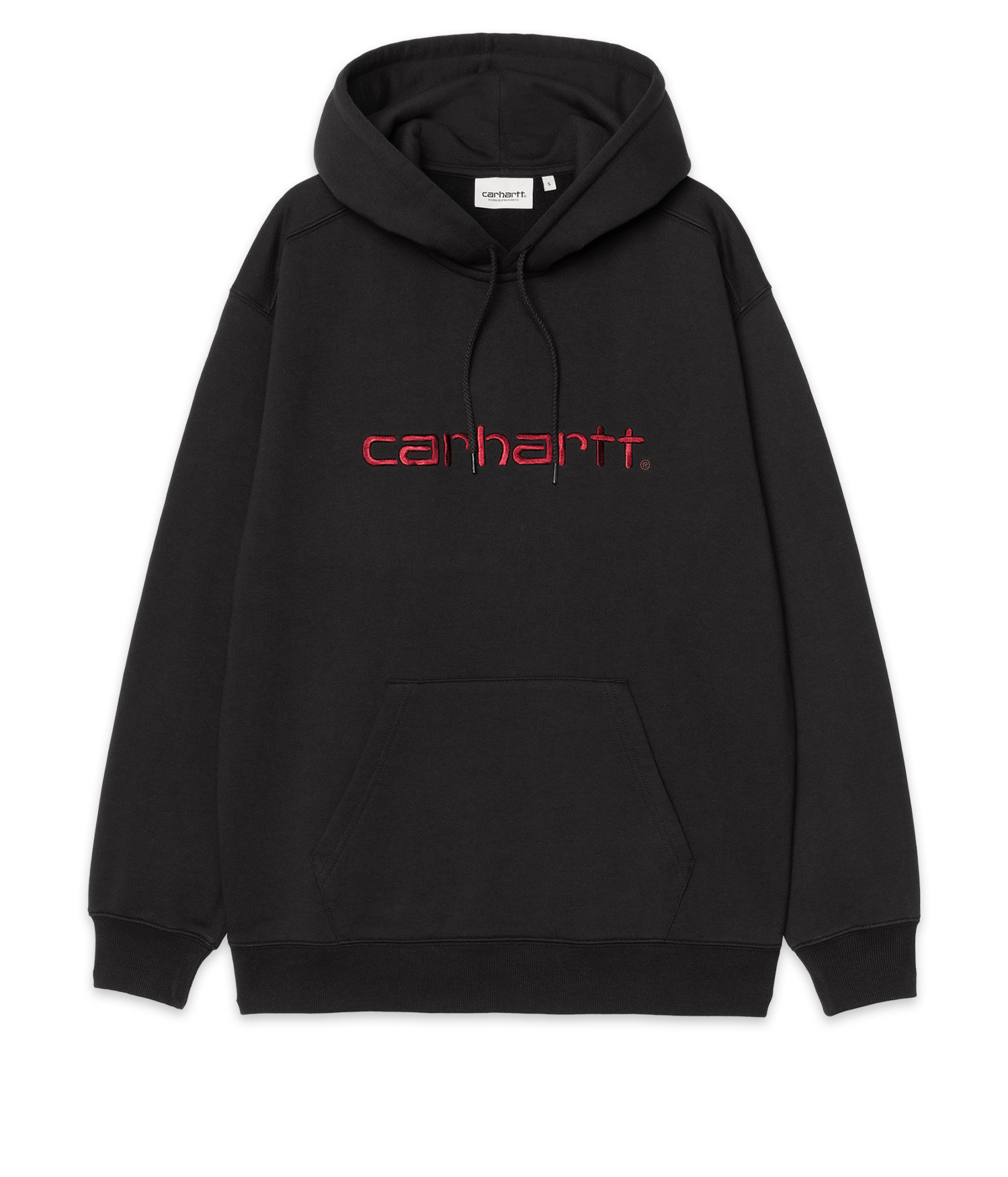 Carhartt WIP W' Basic Hoodie black scarlet Damen M