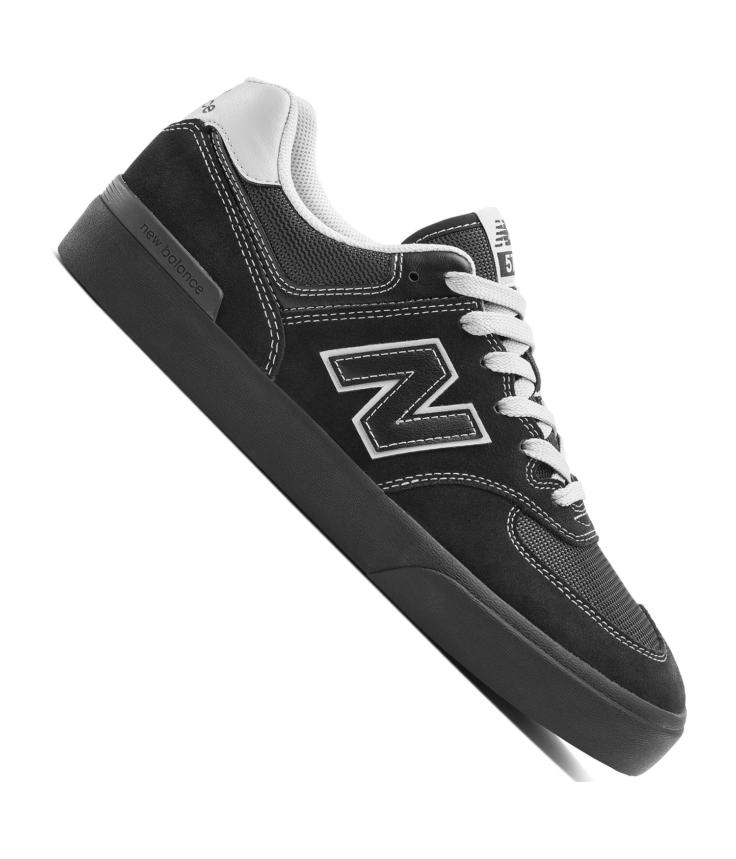 New Balance Numeric 574 Schuh black black white Herren US 9