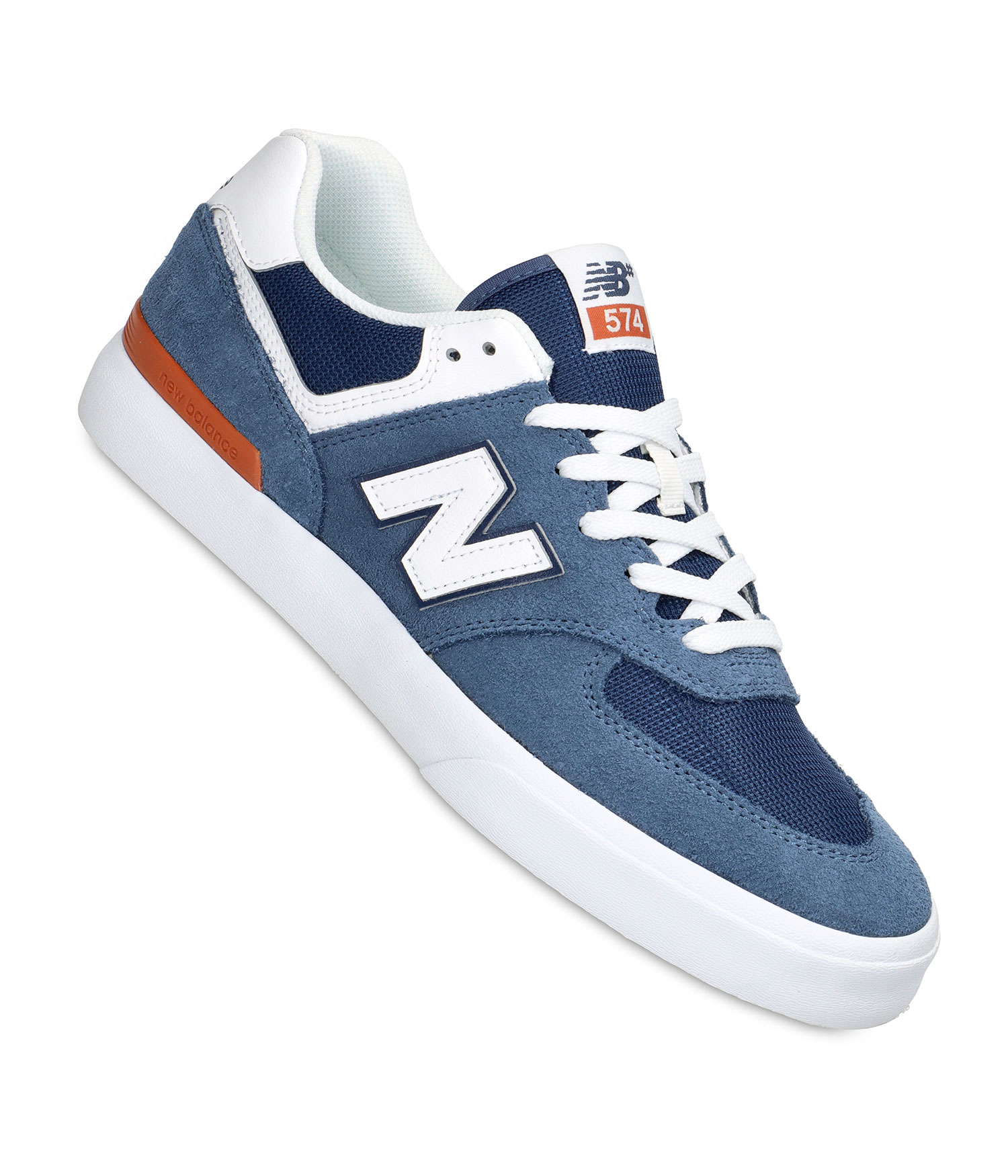 New Balance Numeric 574 vulc Schuh blue white Herren US 10.5