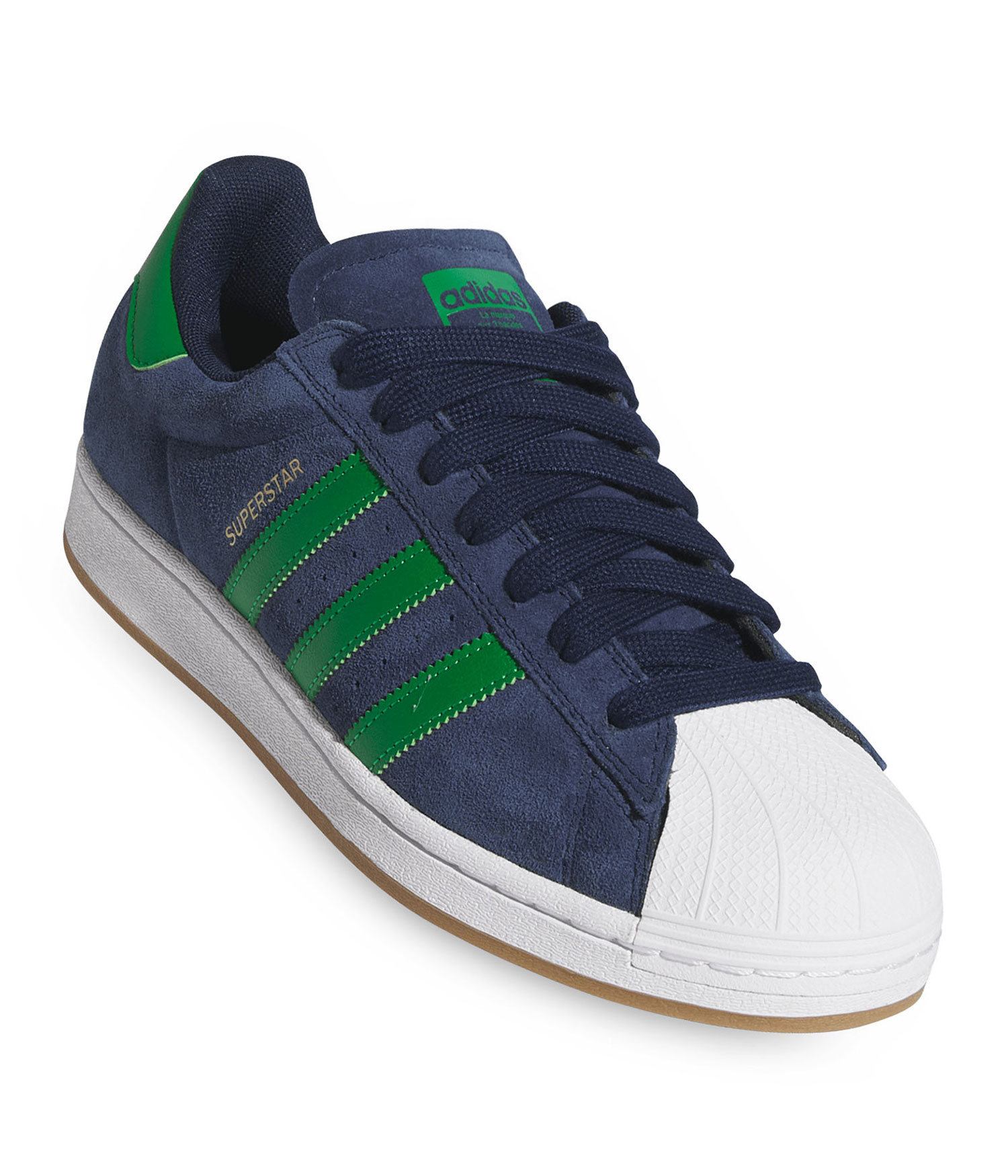 adidas Skateboarding Superstar ADV Schuh collegiate navy green white Herren US 8