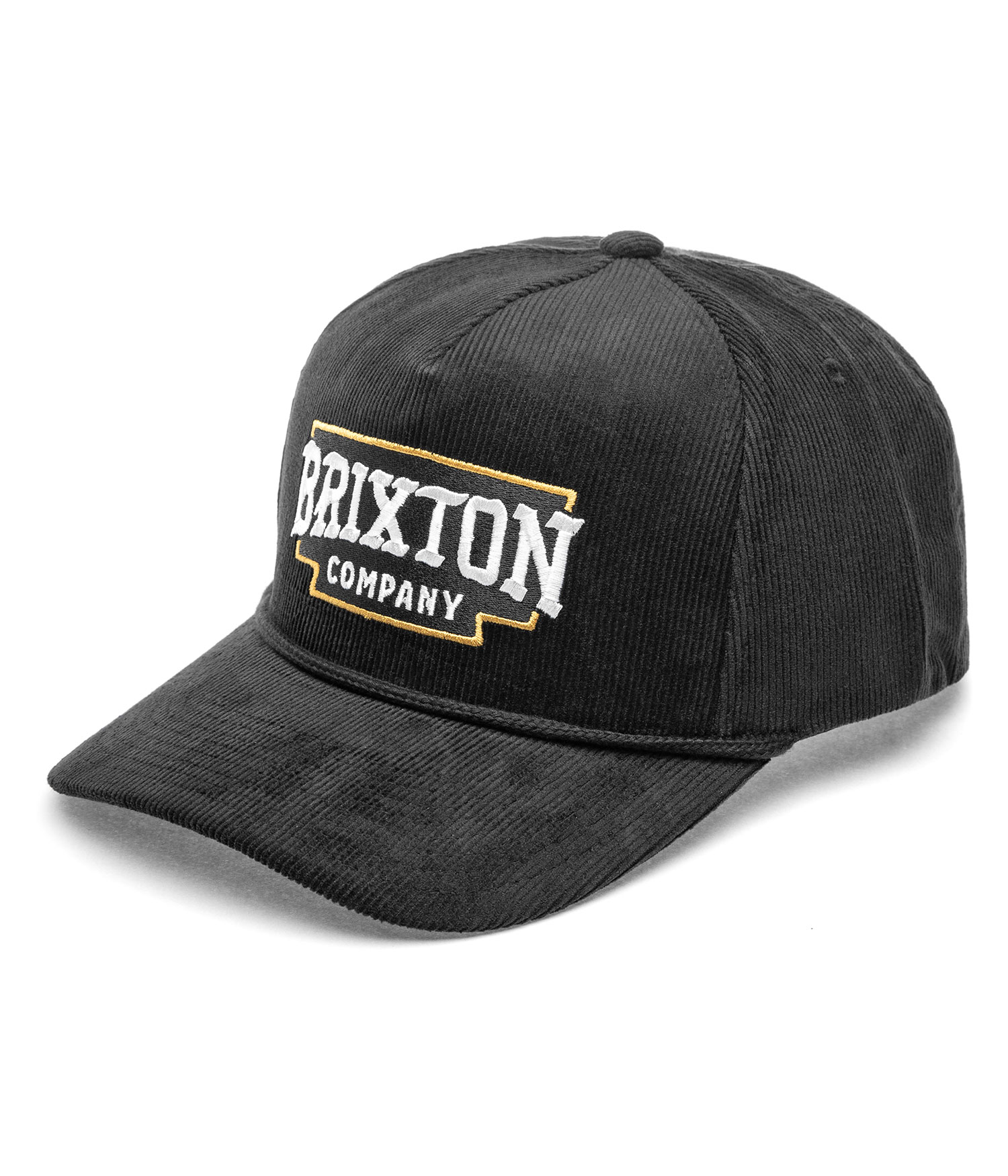 Brixton Piercon C Snapback Cap black corduroy