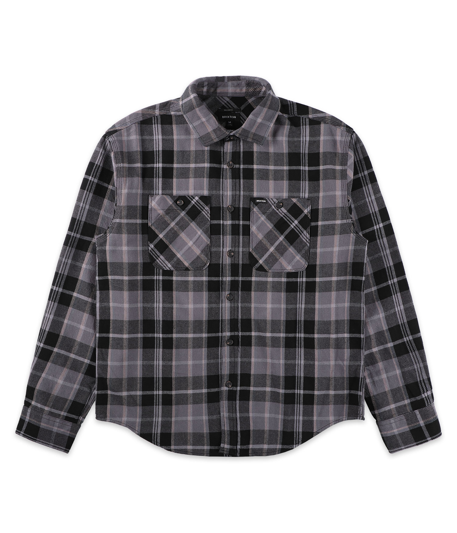 Brixton Vintage Wash Hemd black charcoal beige slate Herren S