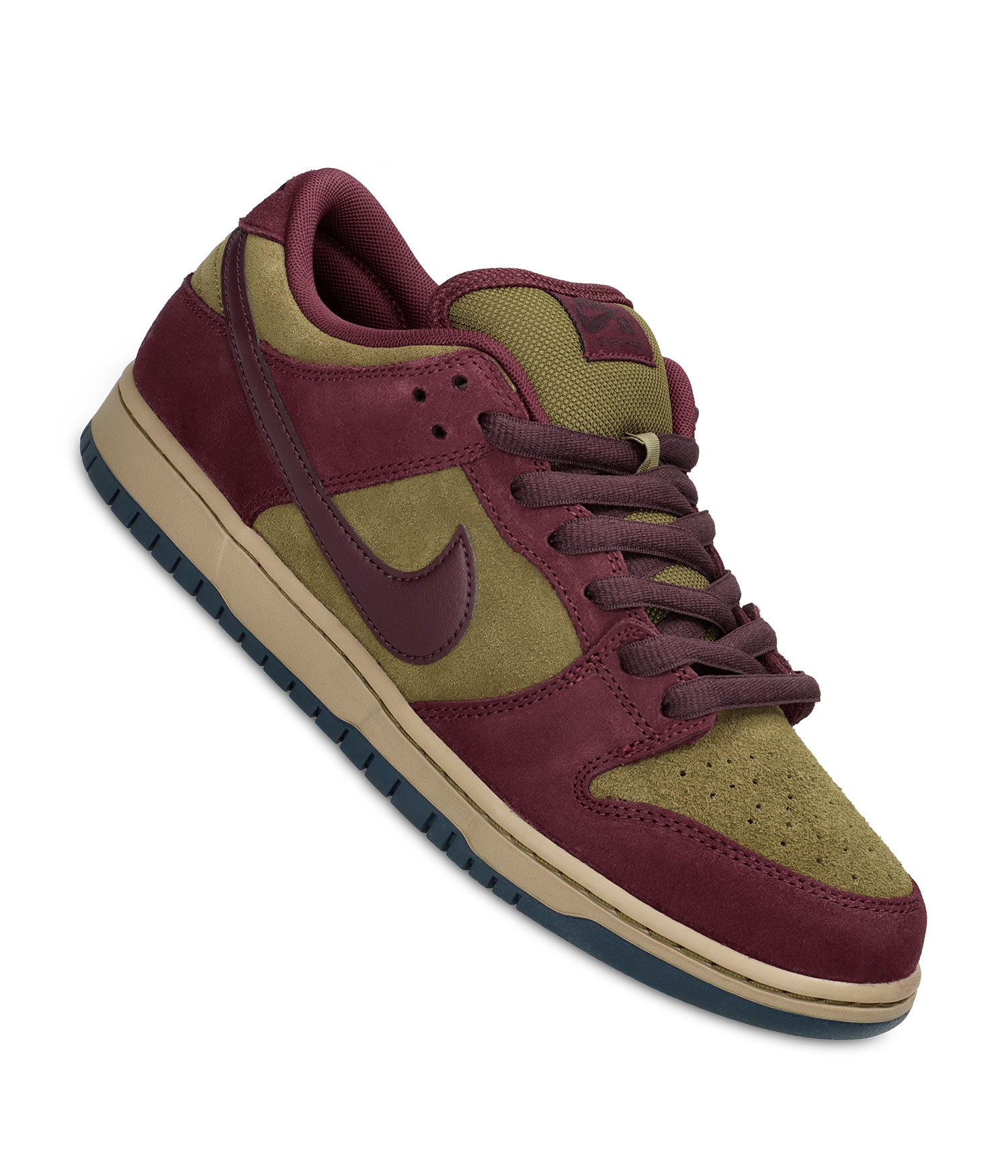 Nike SB Dunk Low Pro Schuh dark team red burgundy crush oli Herren US 8.5