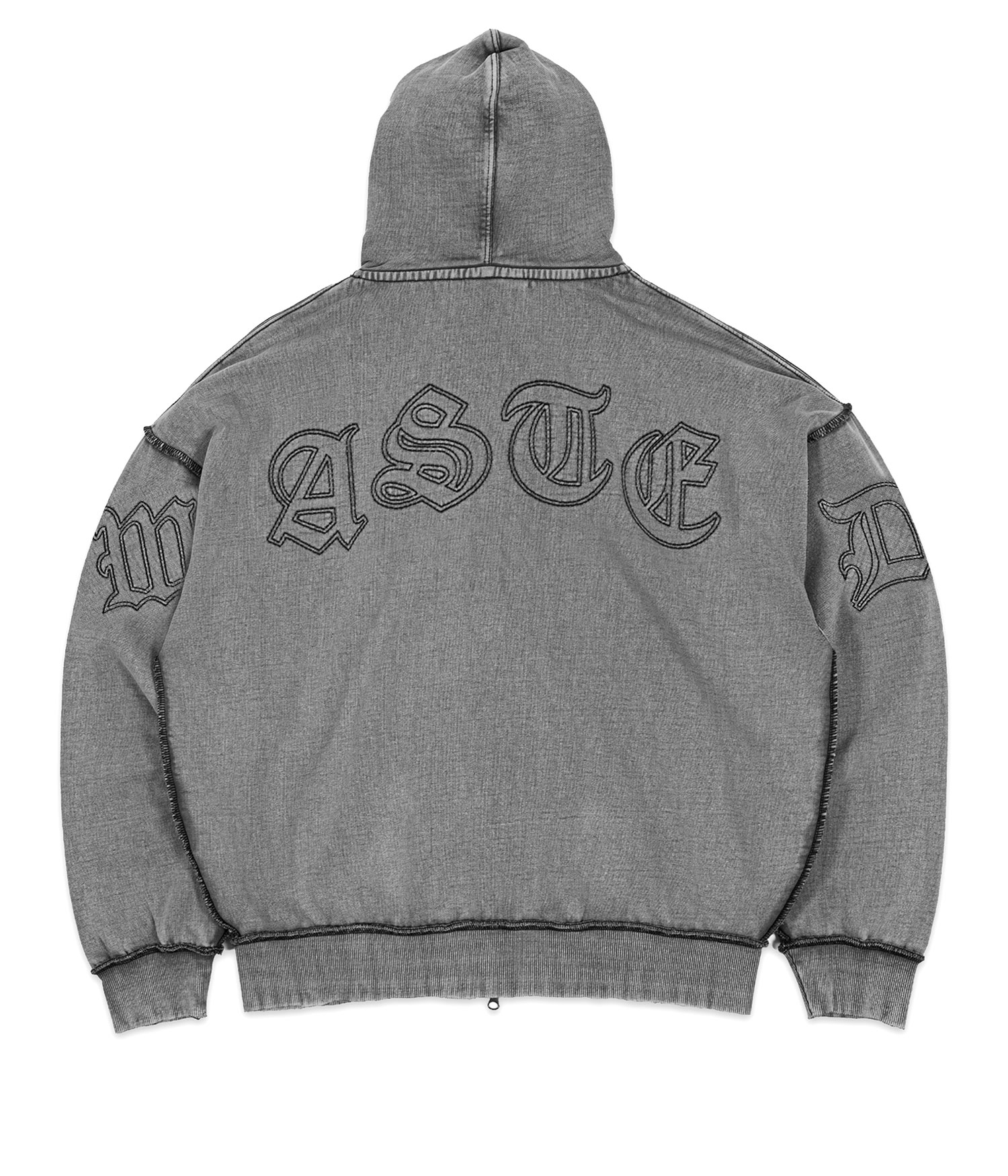 Wasted Paris Kingdom Curve Faded Zip-Hoodie faded black Herren XS