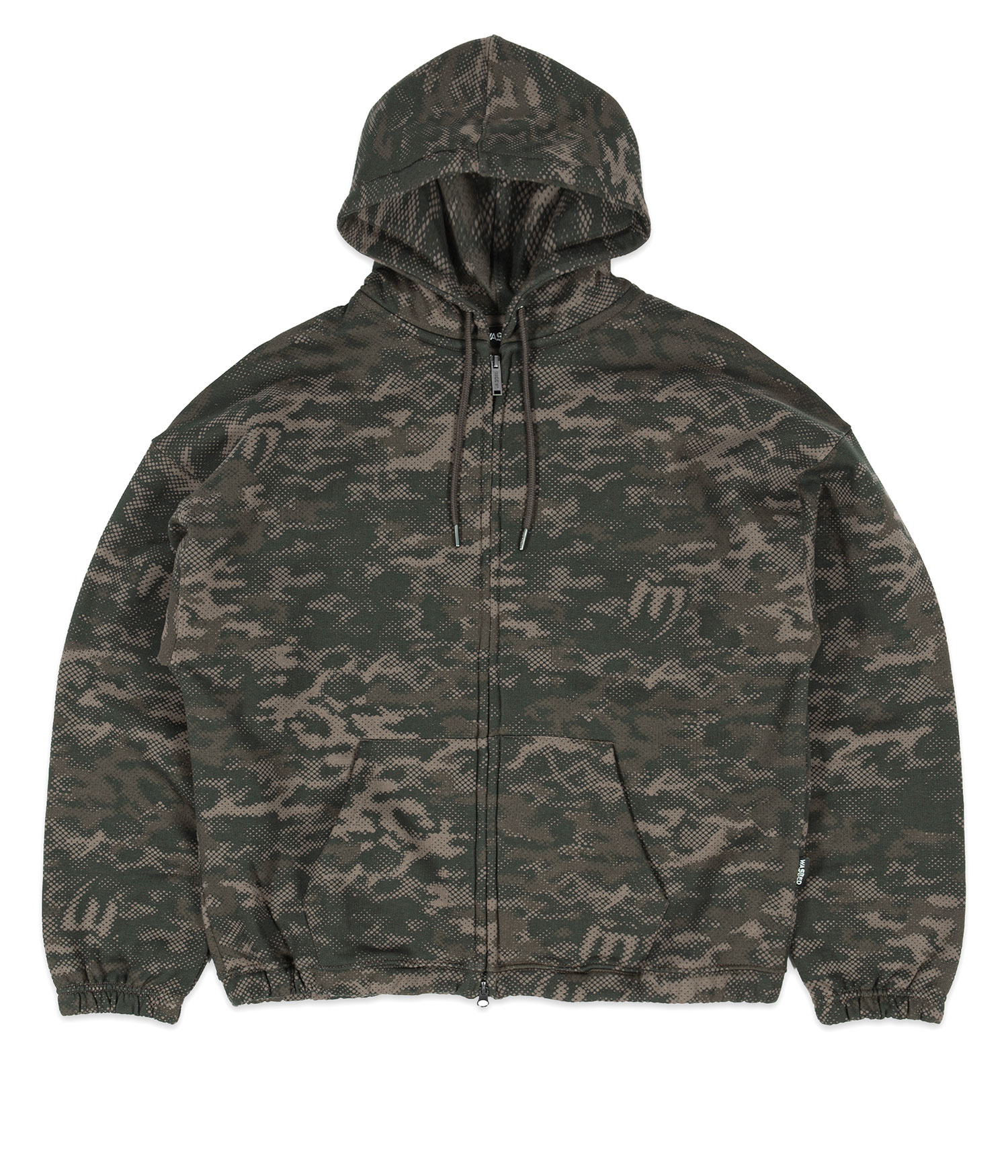 Wasted Paris Digicamo Boxy Zip-Hoodie camo lichen green Herren M