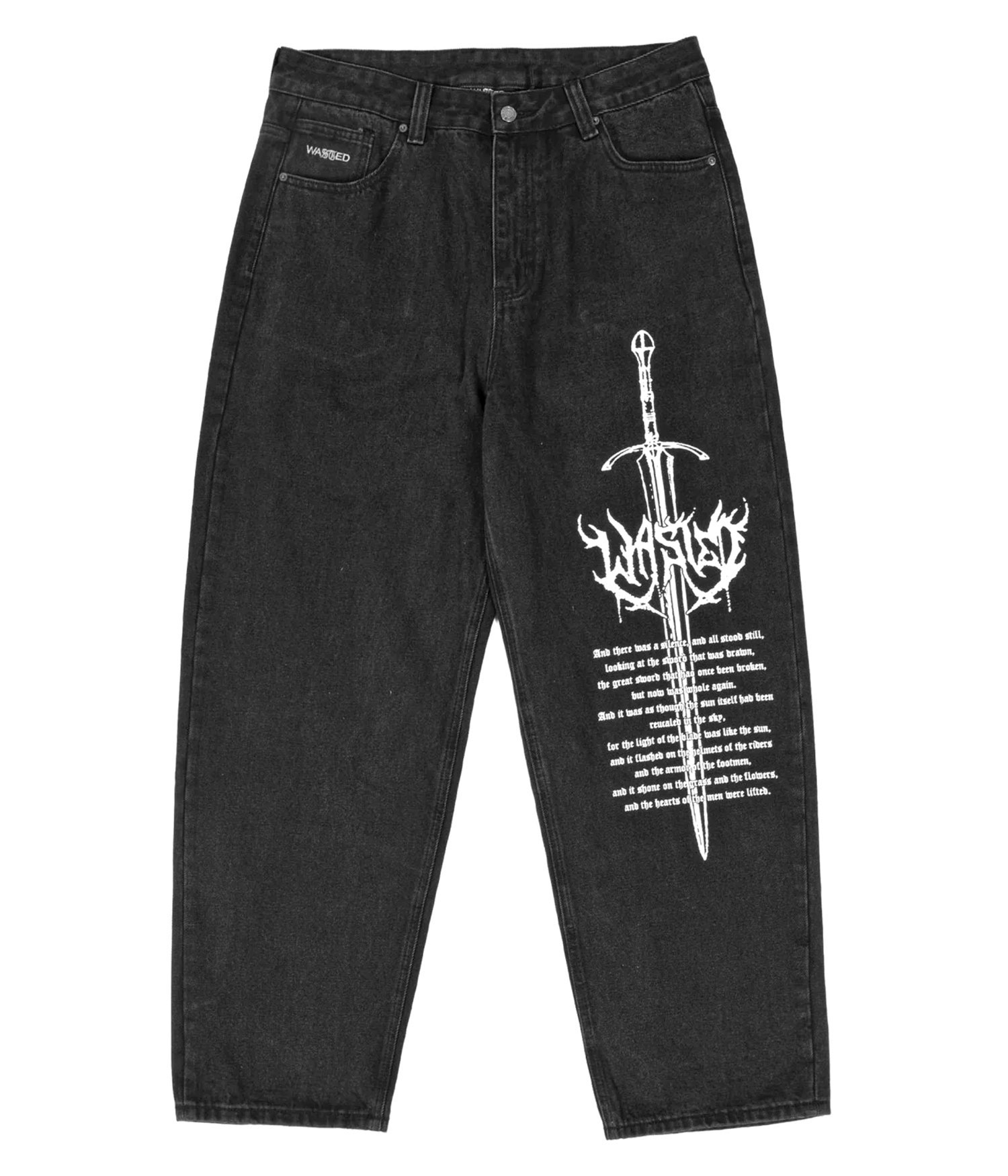 Wasted Paris Sword Casper Jeans faded black Herren W32