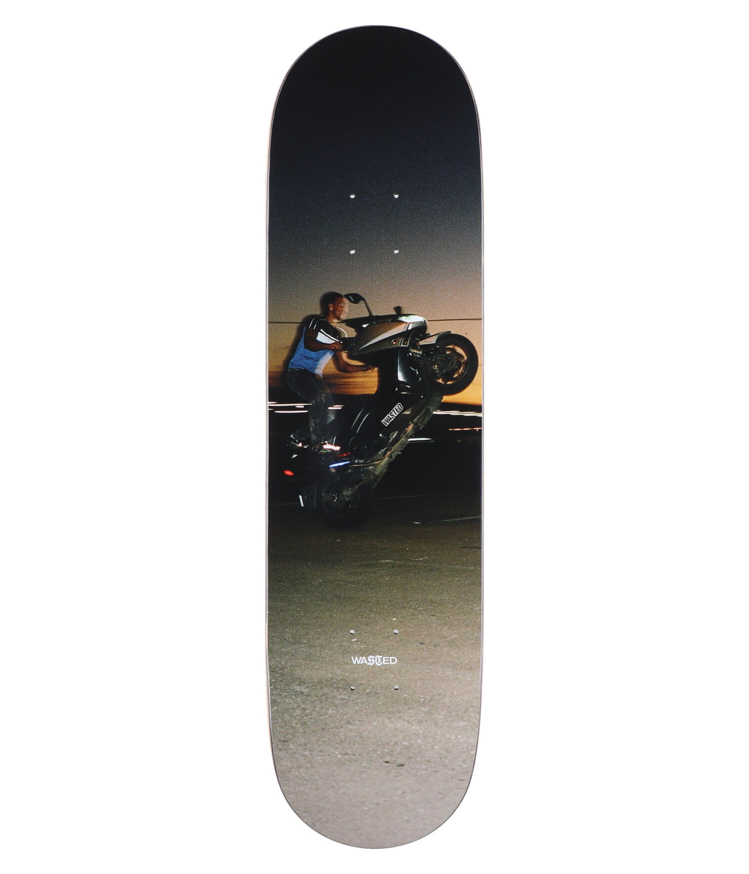Wasted Paris x Monsieur Bonheur 8.25" Skateboard Deck black