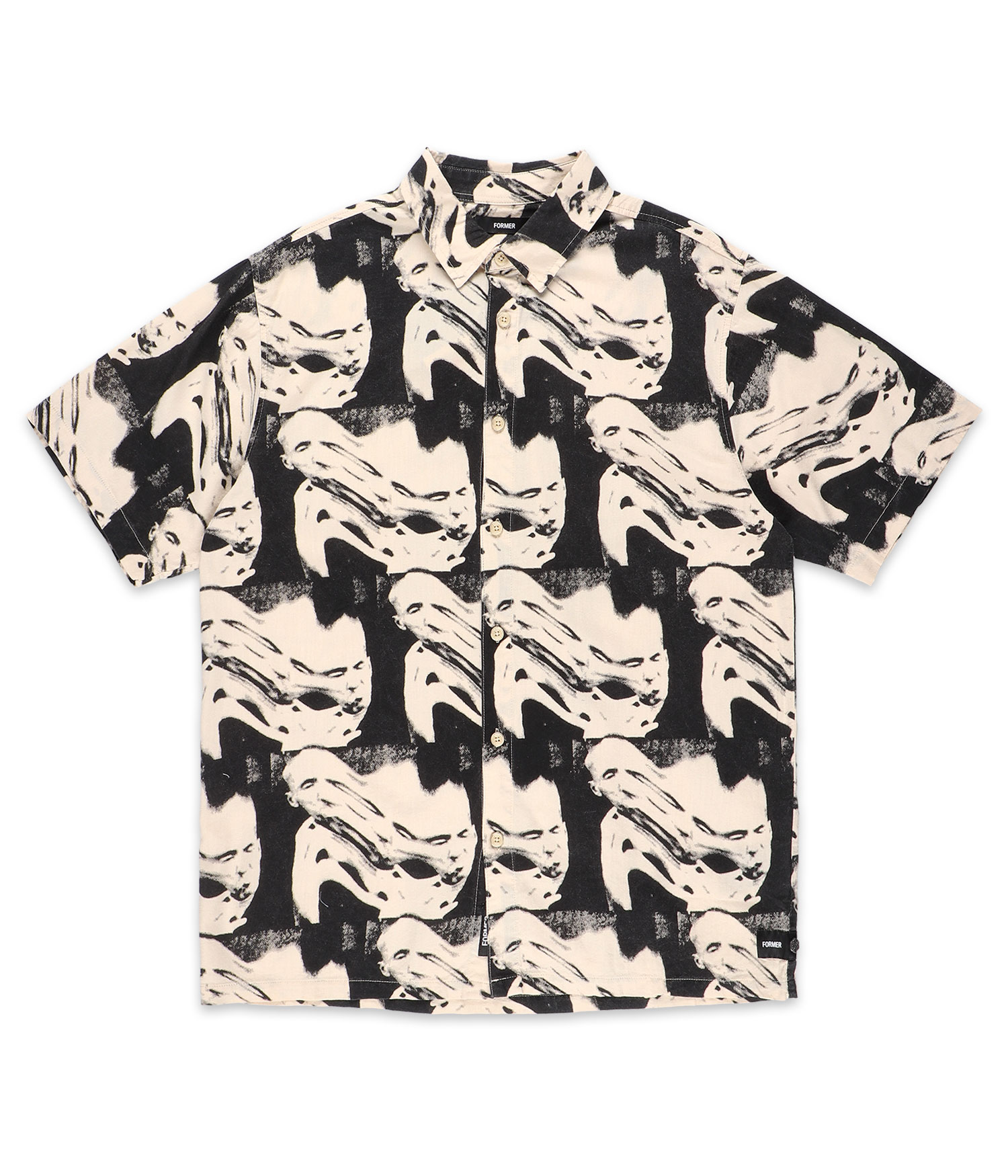 Former Distort Hemd bone Herren L