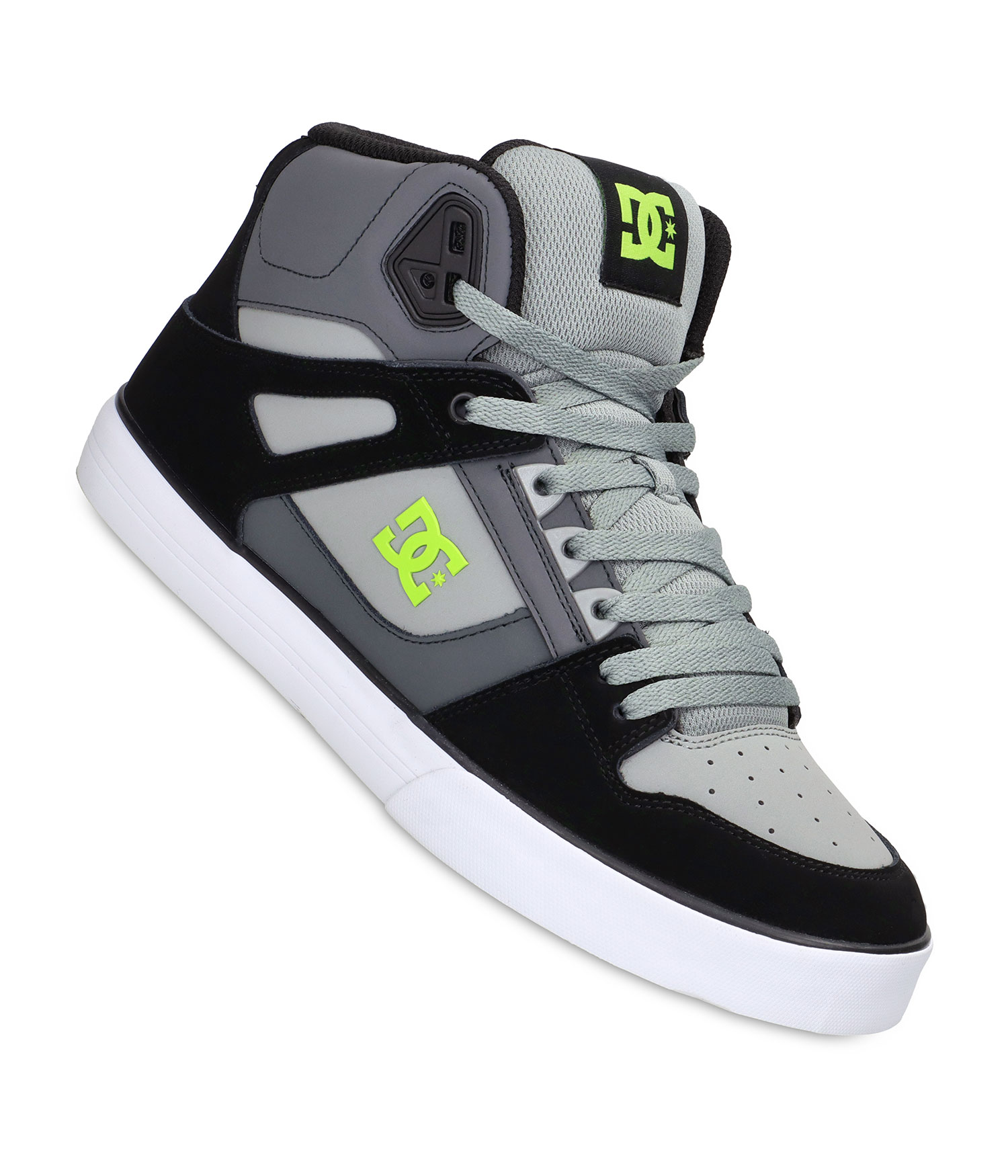 DC Pure High Top WC Schuh grey black lime Herren US 8.5