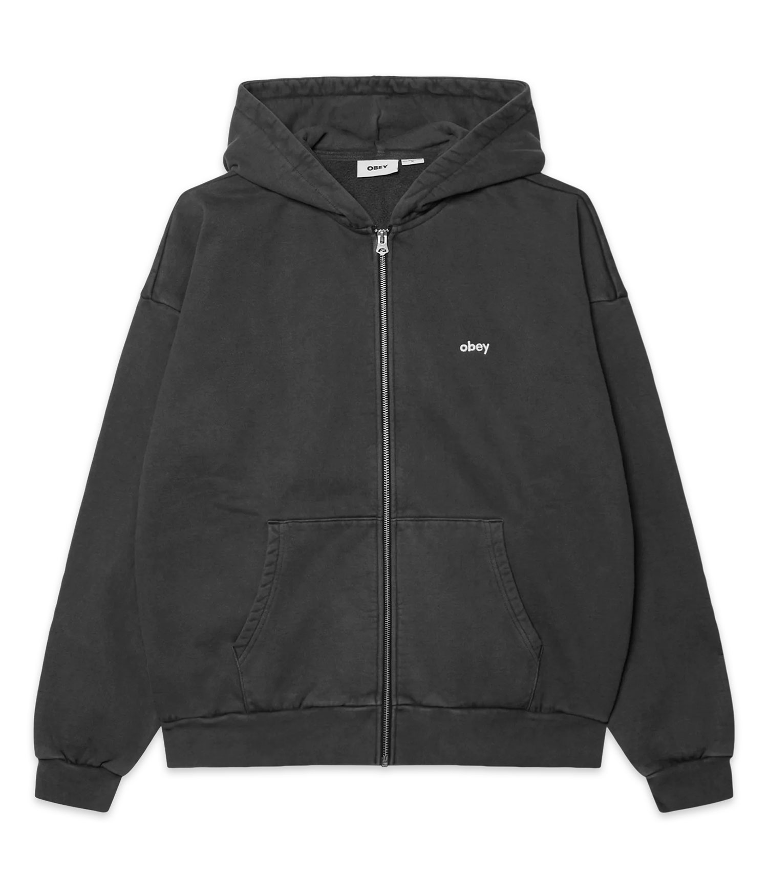 Obey Lowercase Pigment Zip-Hoodie pigment pirate black Herren L