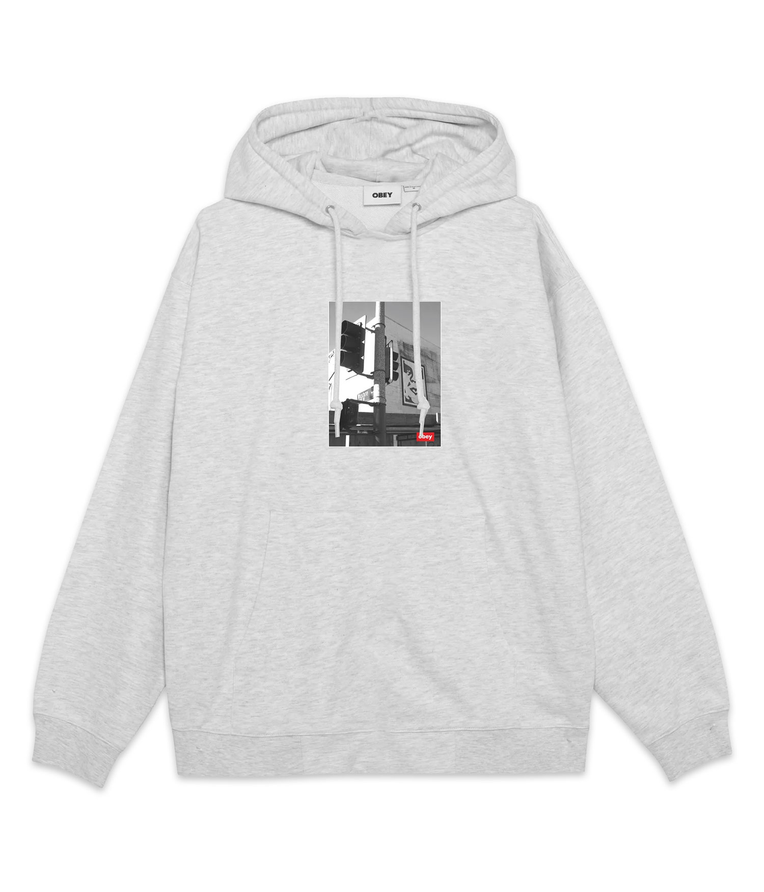 Obey Los Angeles Photo Hoodie heather grey Herren S