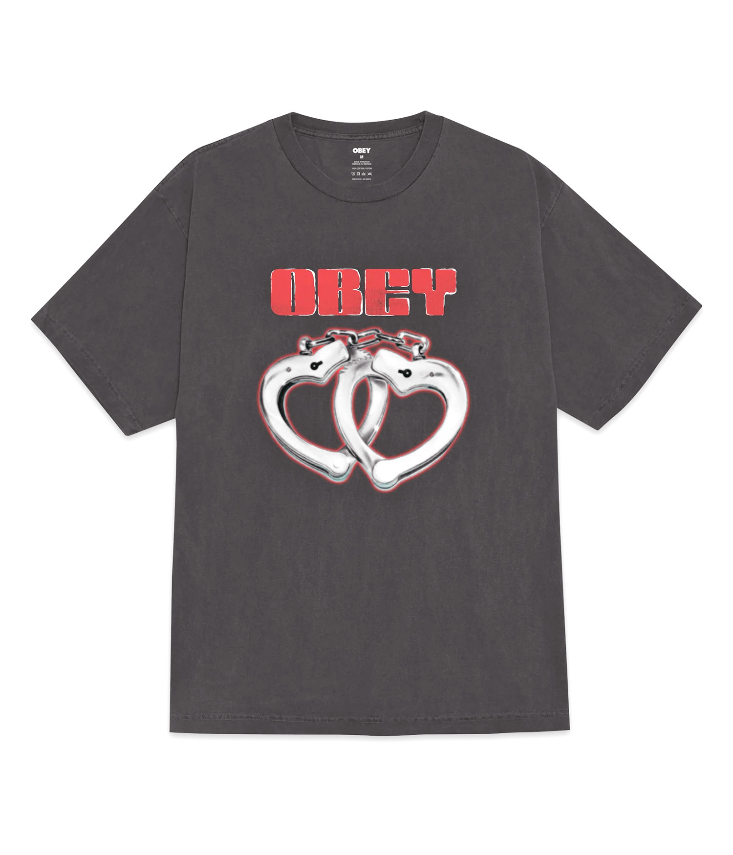 Obey Cuffs T-Shirt pigment dusty black Herren XL