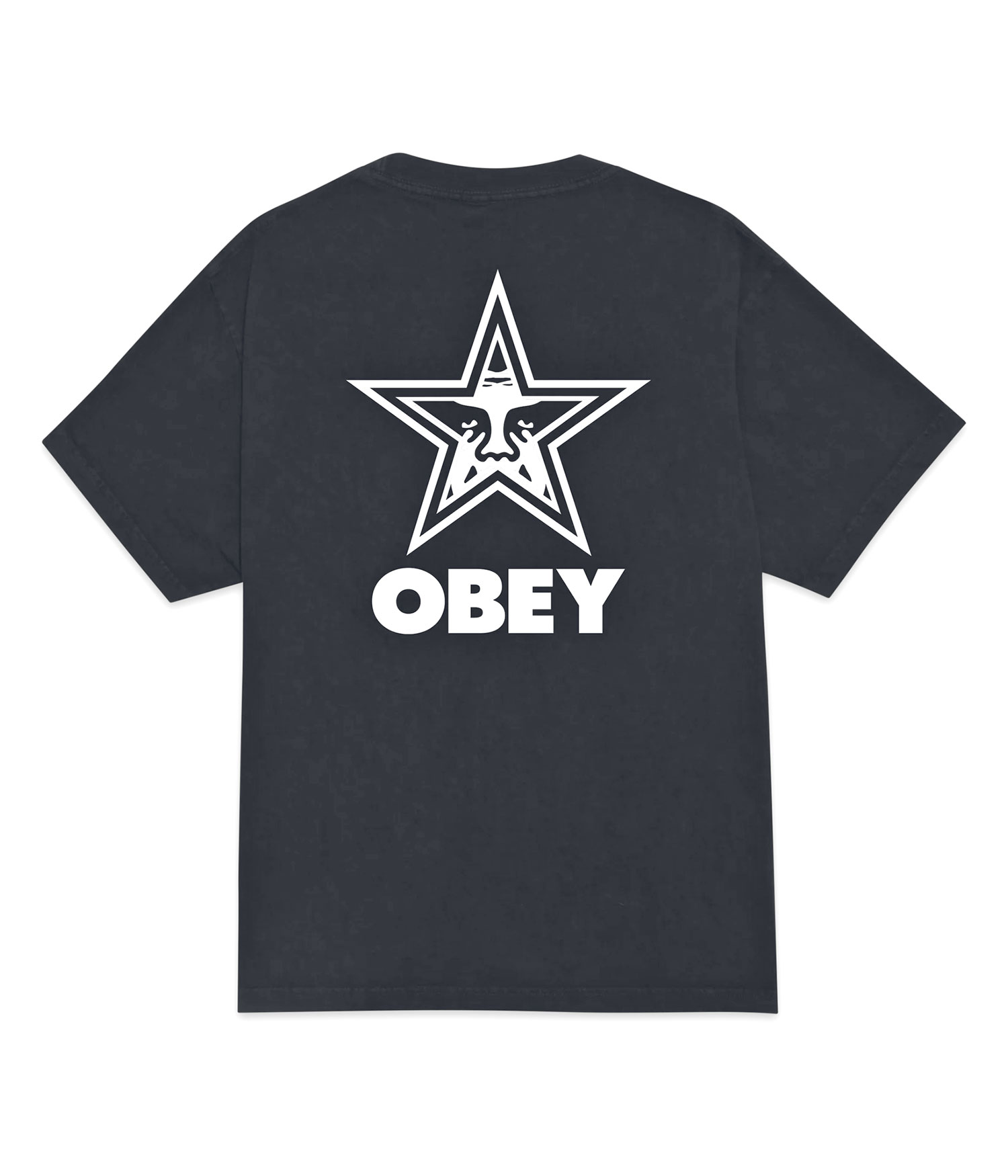 Obey Bold Star T-Shirt pigment true vintage black Herren XS