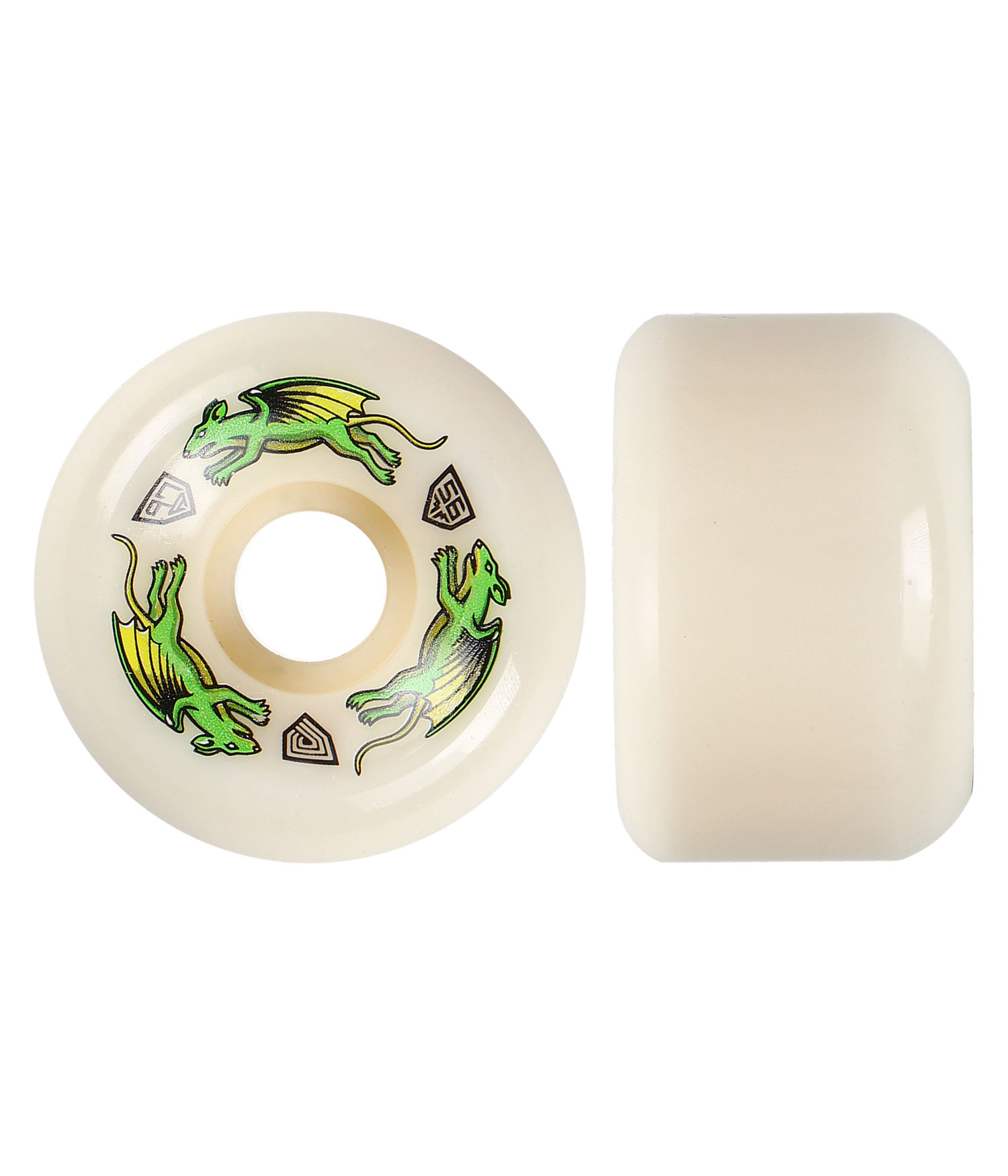 Powell-Peralta Dragons Nano Rat V6 Rollen off white
