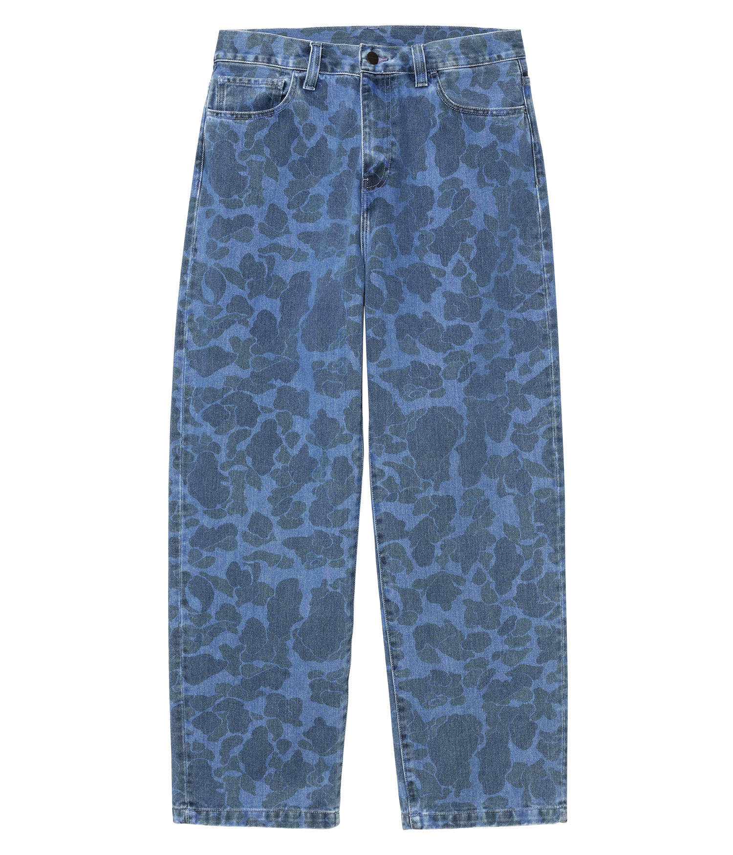 Carhartt WIP Duck Landon Maitland Camo Jeans blue bleached Herren W30