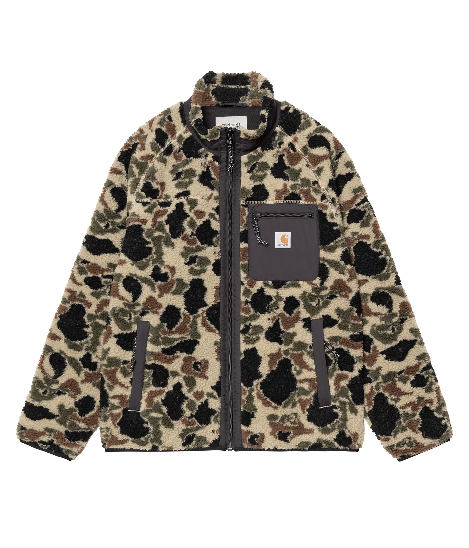 Carhartt WIP Prentis Liner Jacke camo duck jacquard green black Herren M