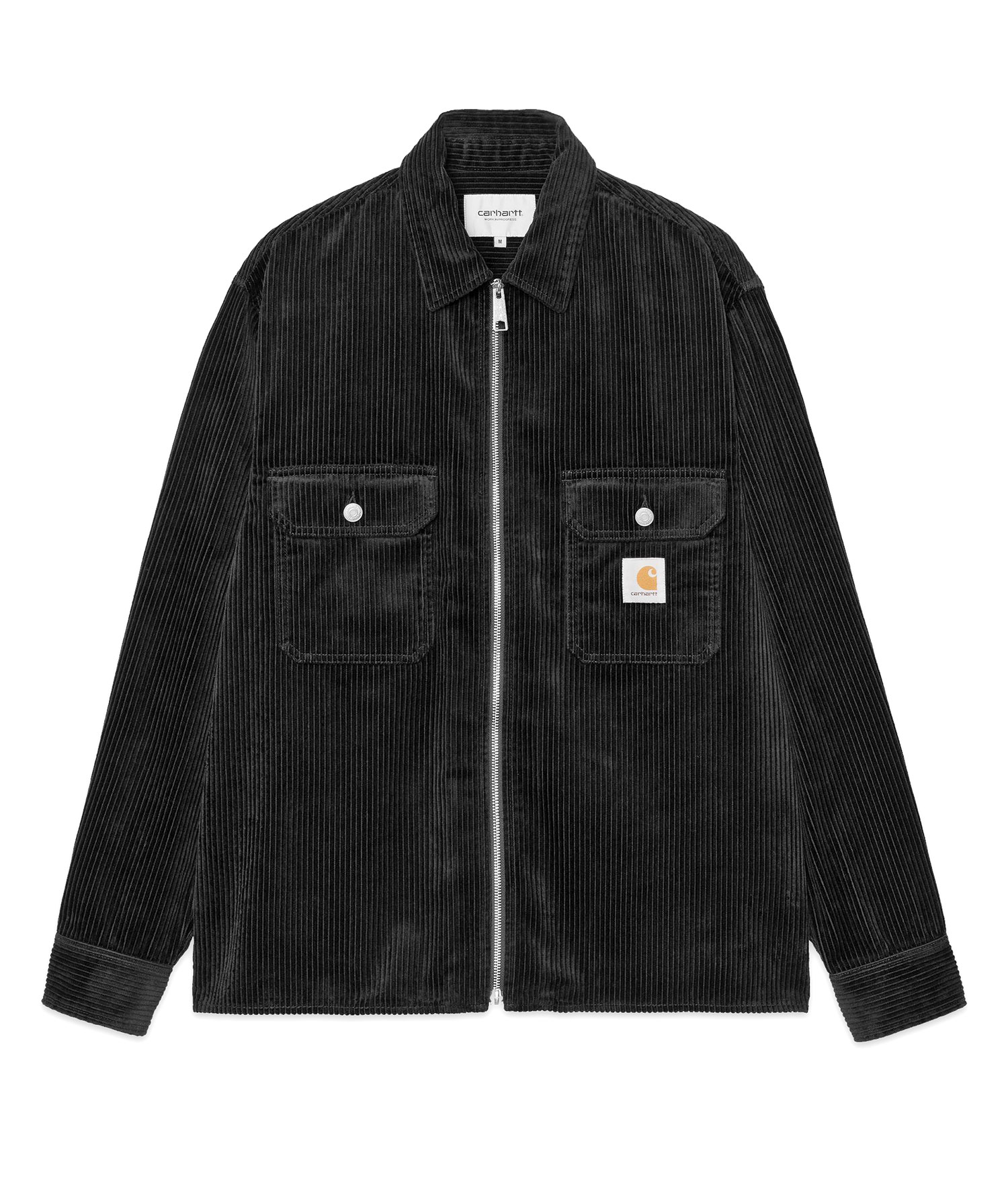 Carhartt WIP Reynold Corduroy Jacke black rinsed Herren L